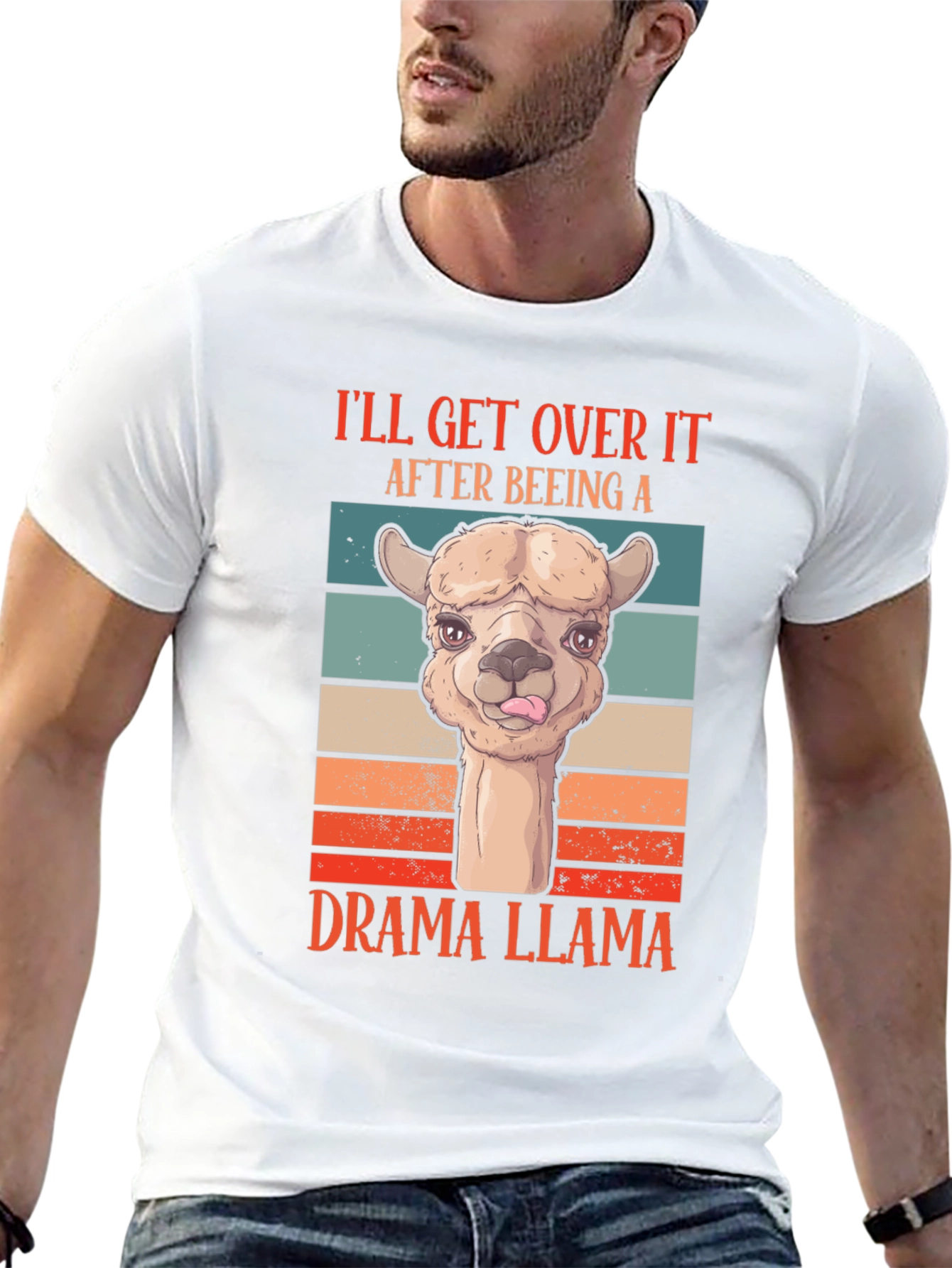 Drama Llama T-Shirt: Ill Get Over It Retro Tee