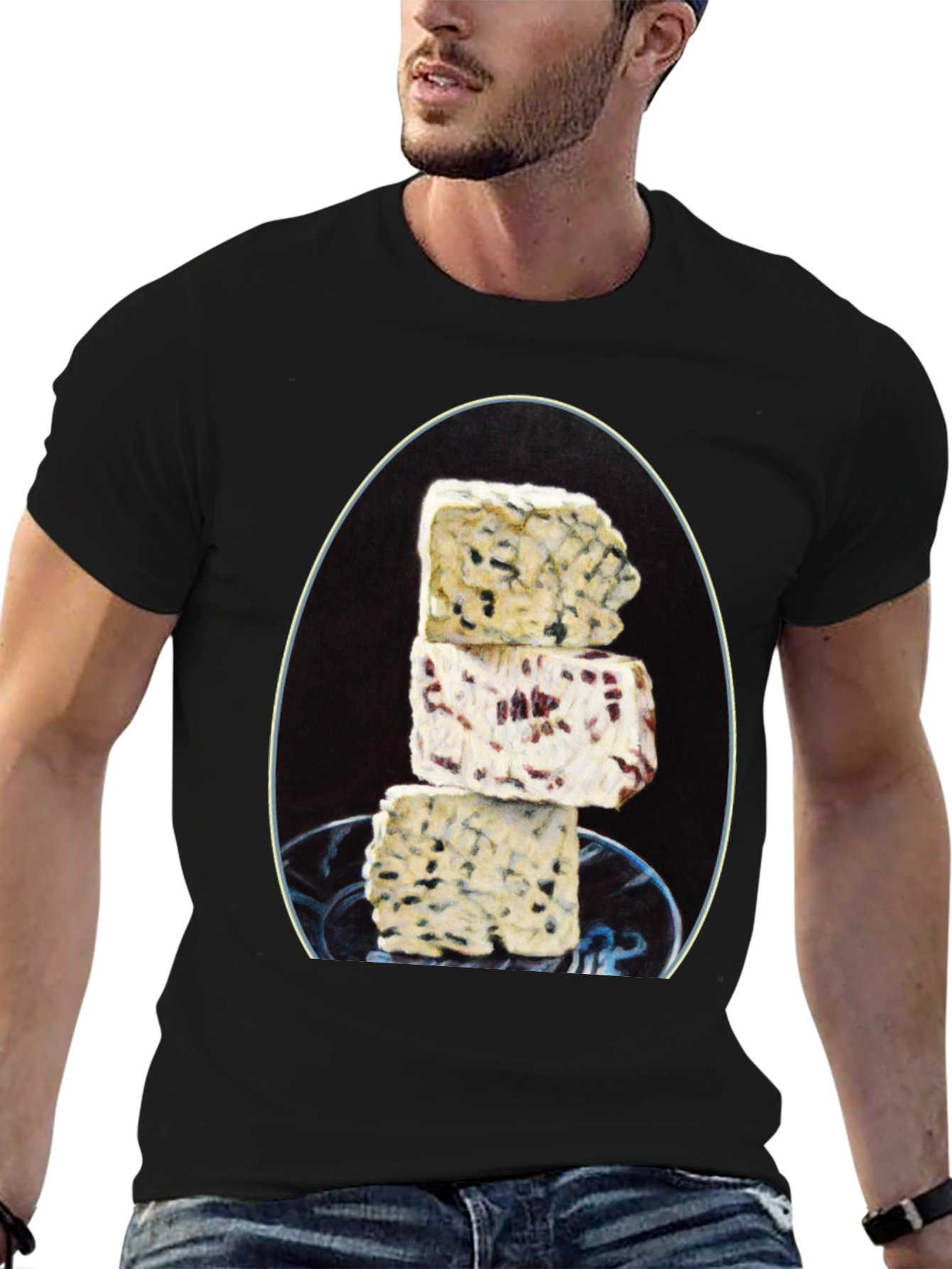 Gourmet Cheese Stack Graphic Tee