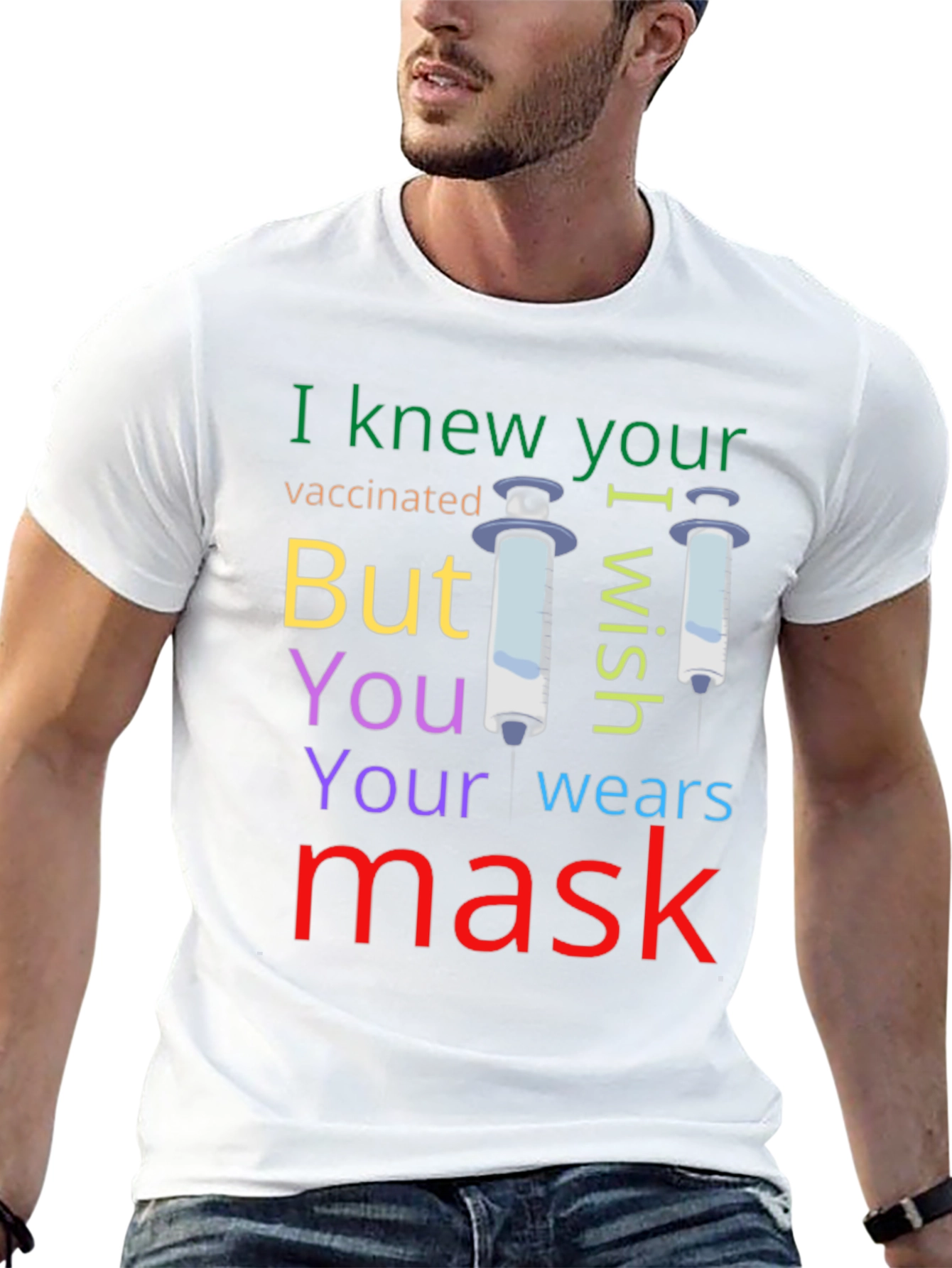 Vaccinated I Wish You Wear Mask T-Shirt
