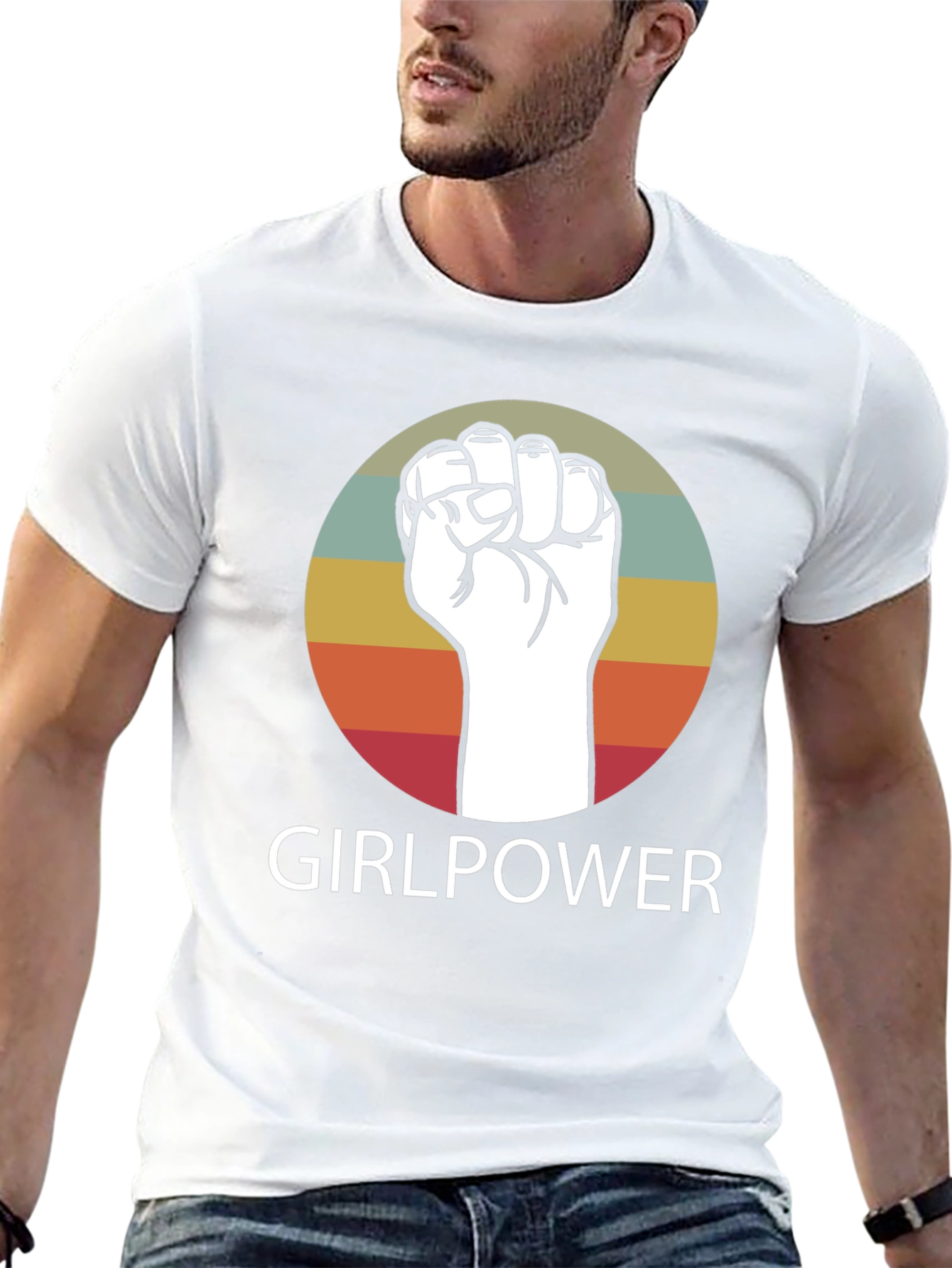 Girlpower Fist Graphic Tee - Empowering Womens T-Shirt