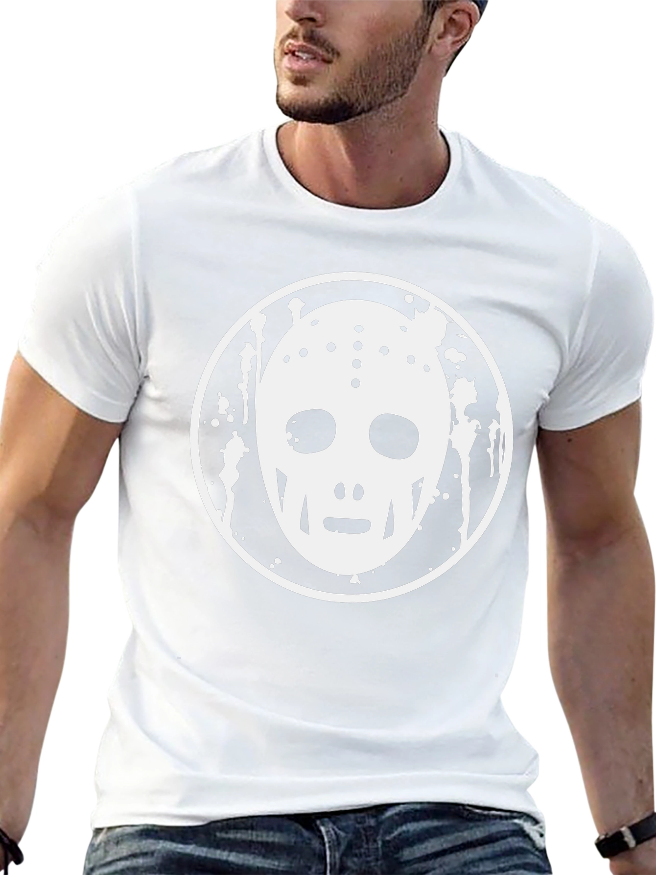 Hockey Mask T-Shirt - Black Graphic Tee