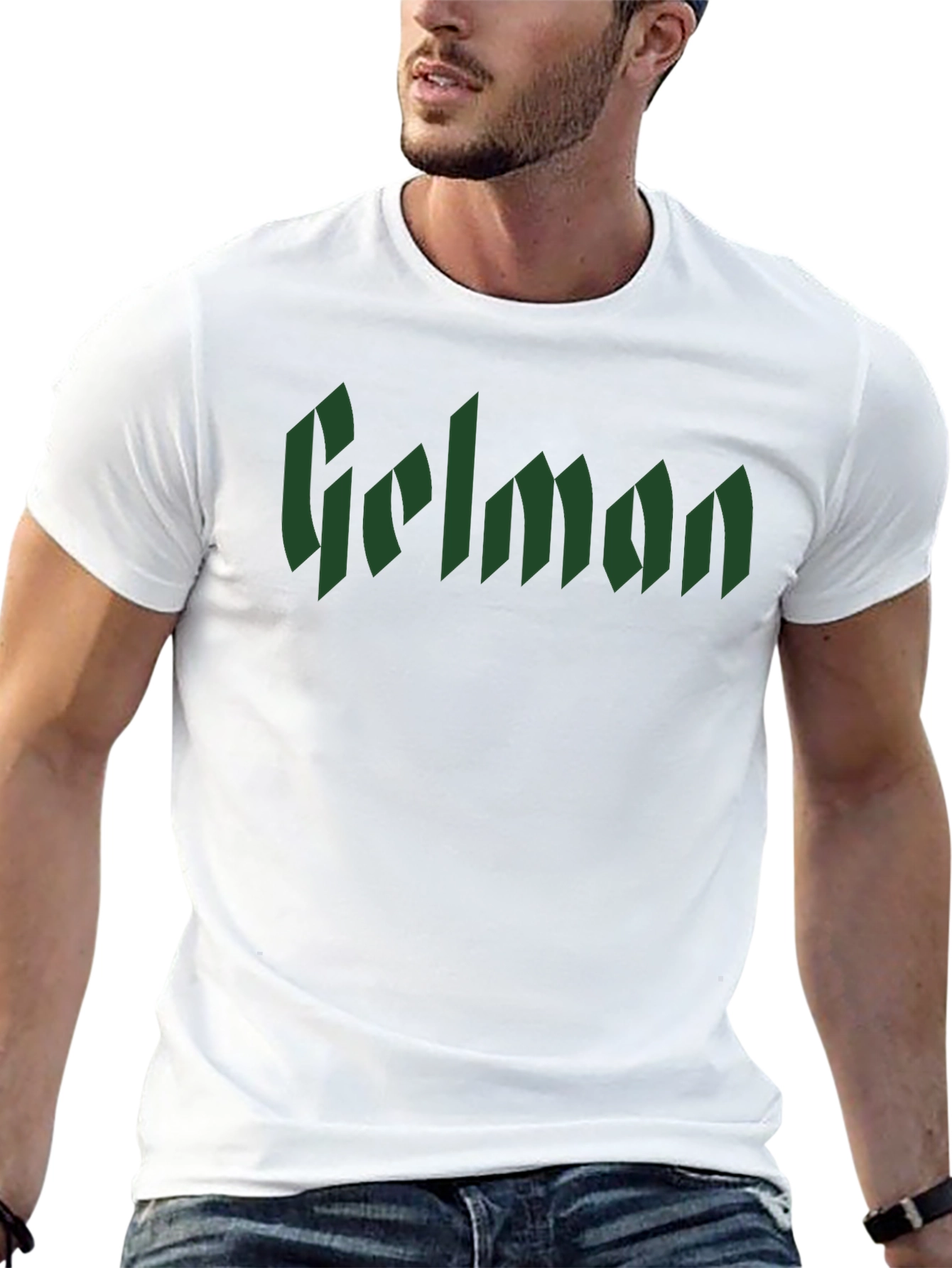 Gelman Gothic Text Black T-Shirt