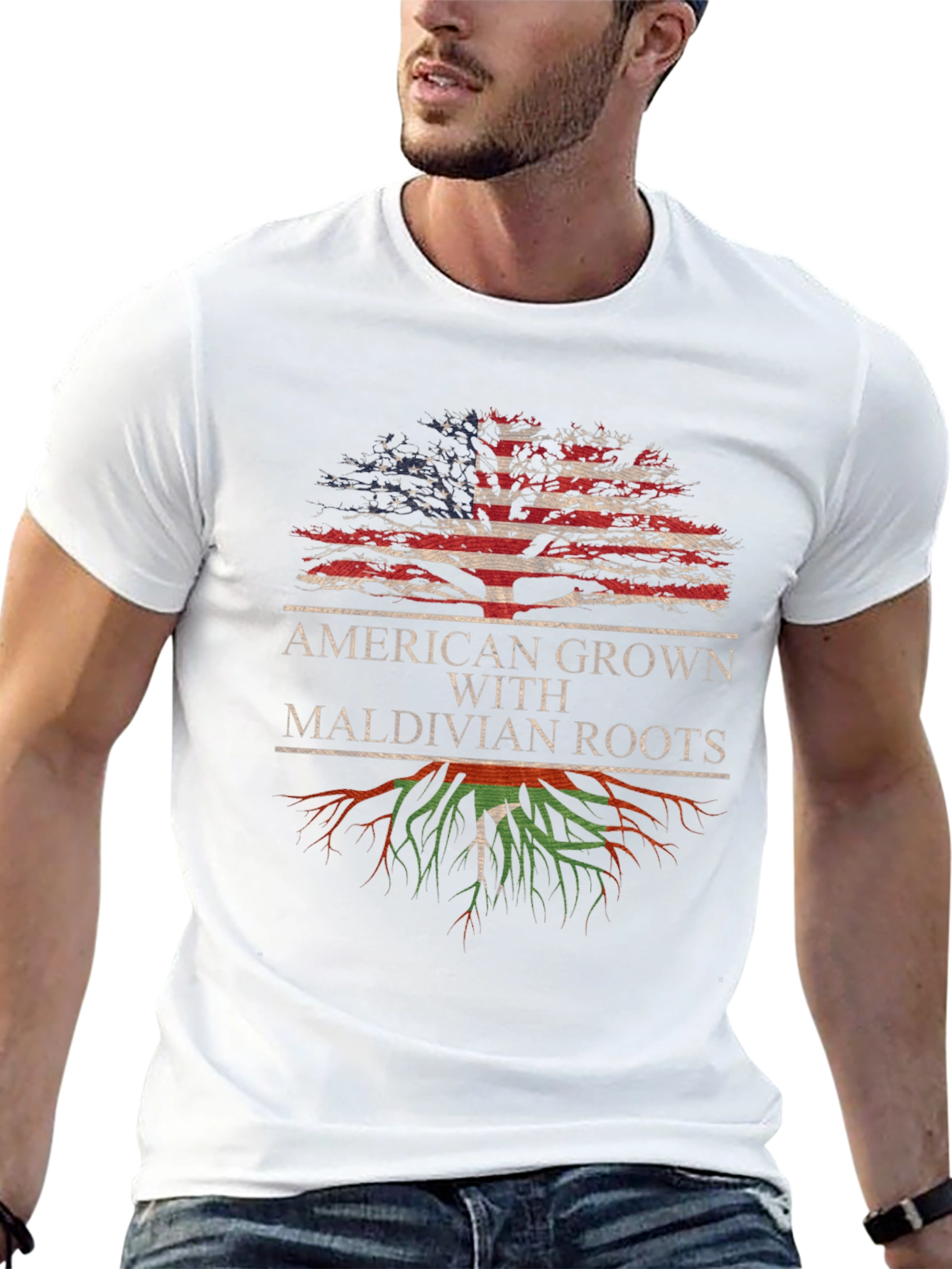 American Grown With Maldivian Roots T-Shirt