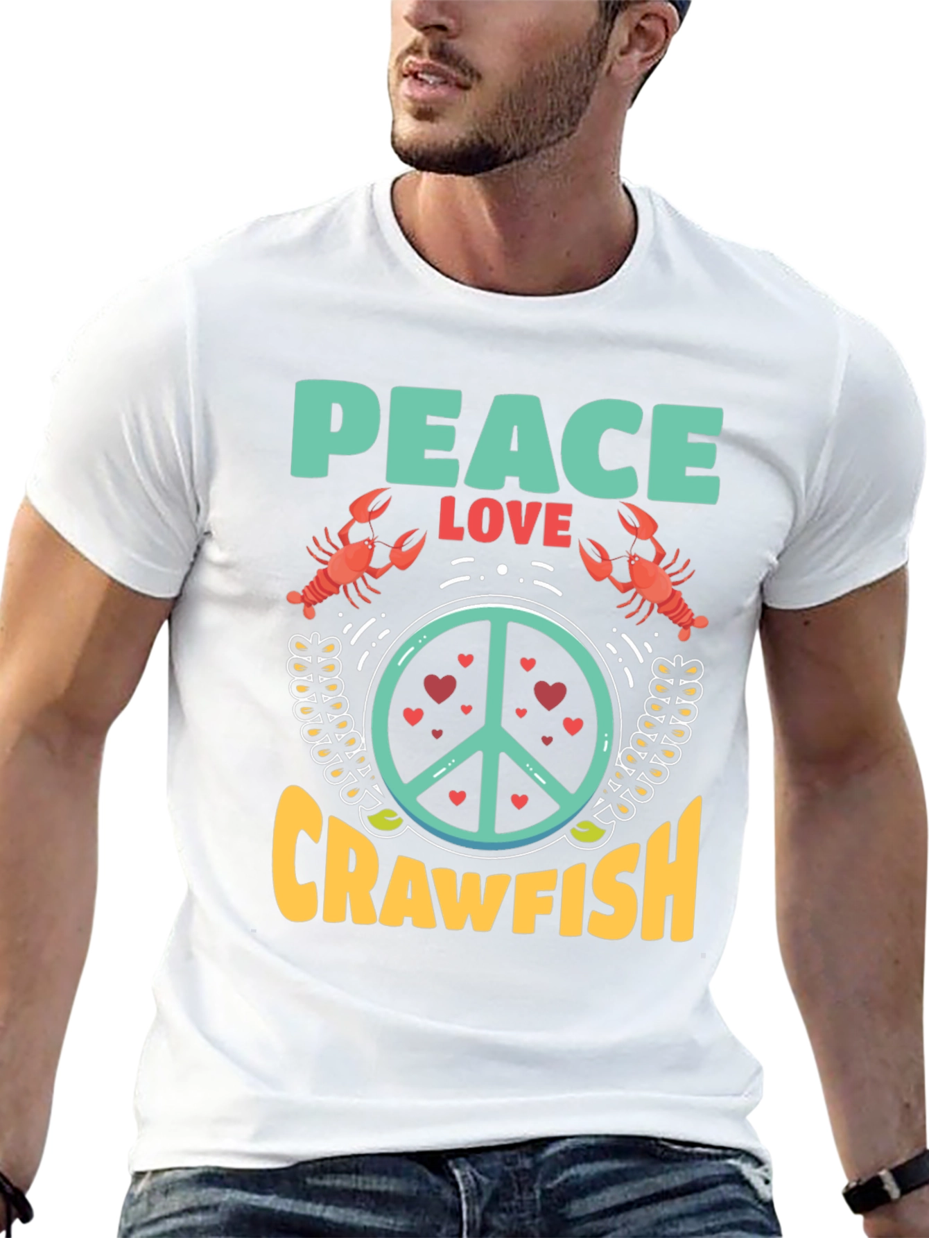Peace Love Crawfish T-Shirt