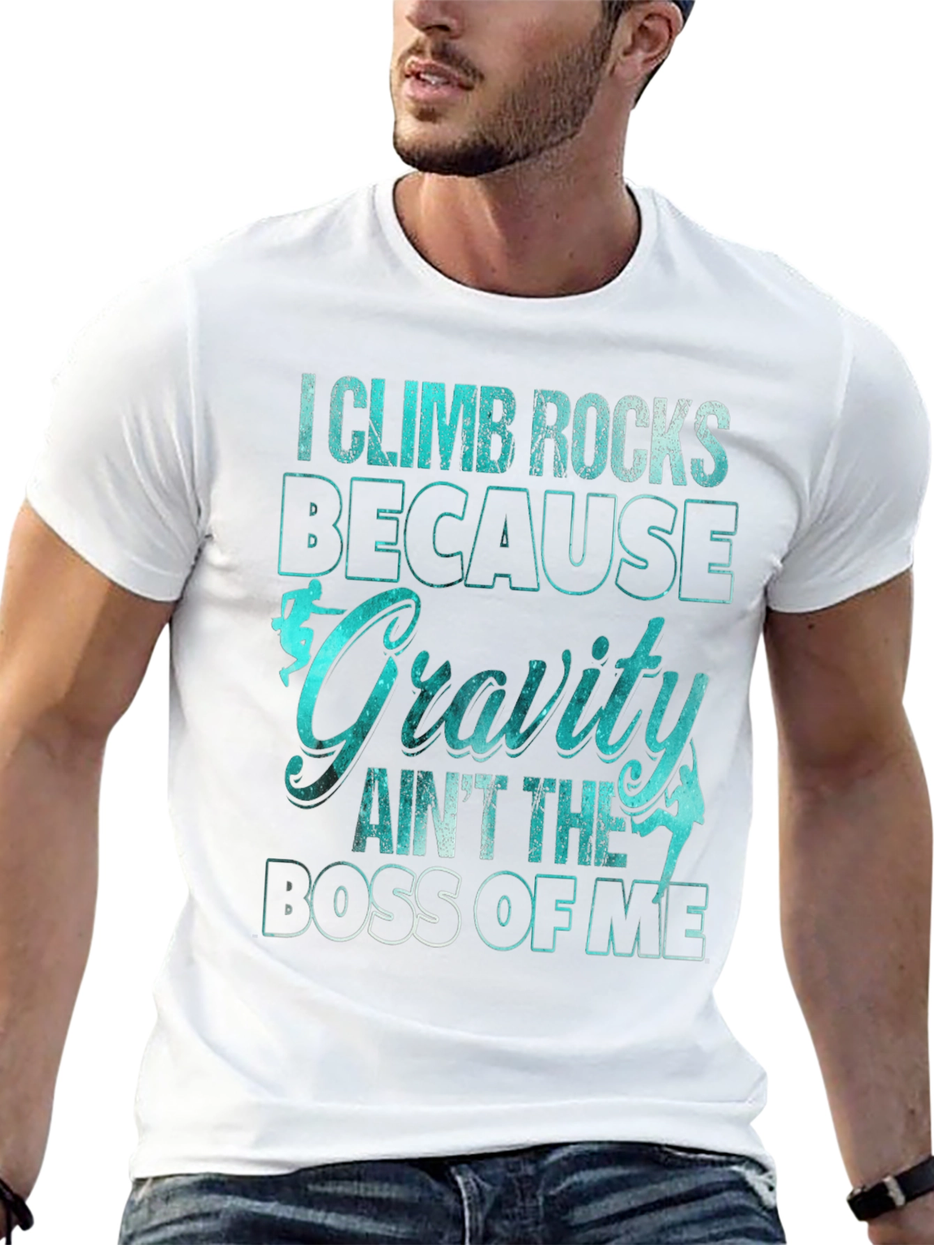 Climb Rocks Gravity Boss Graphic T-Shirt