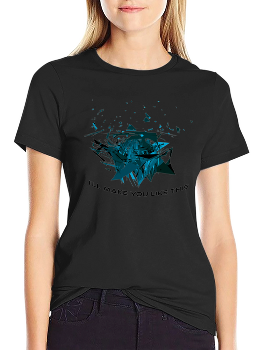Abstract Shattered Glass Design Tee - Make You Like This