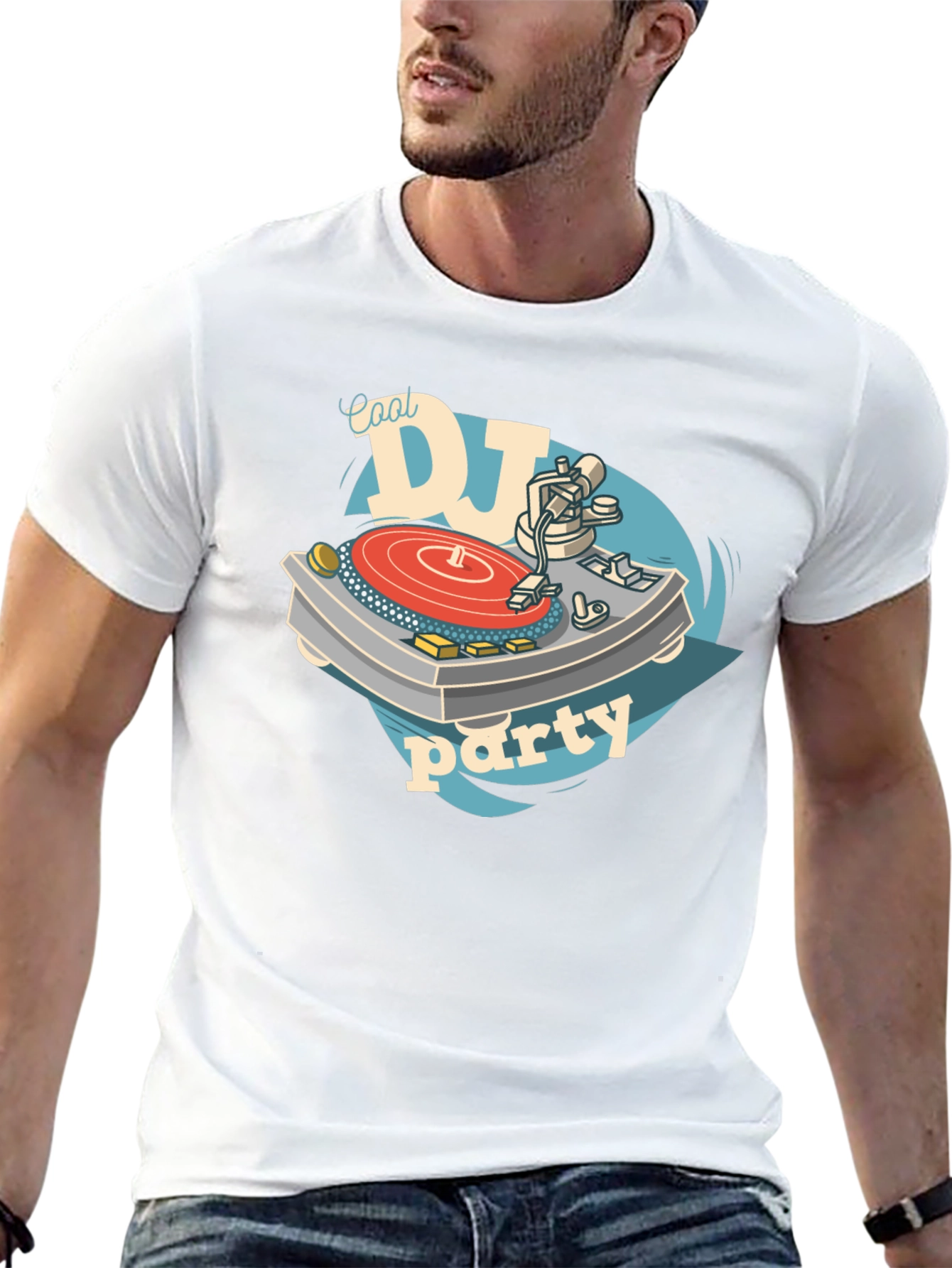 Cool DJ Party T-Shirt - Black