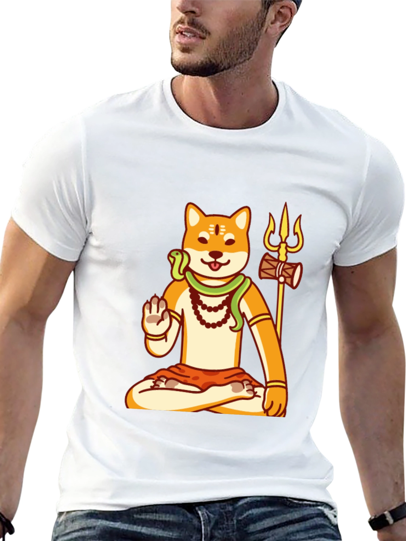 Shiba Inu Shiva T-Shirt - Meditating Doge Tee
