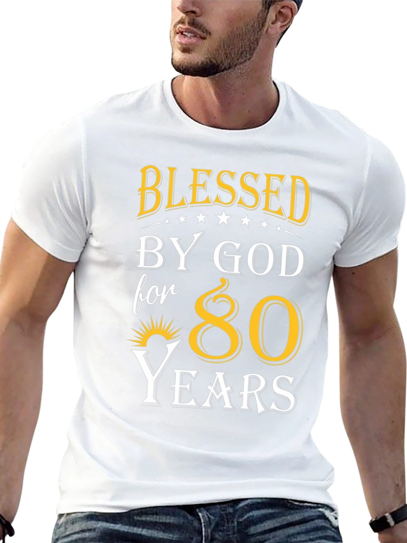 Blessed by God 80 Years T-Shirt