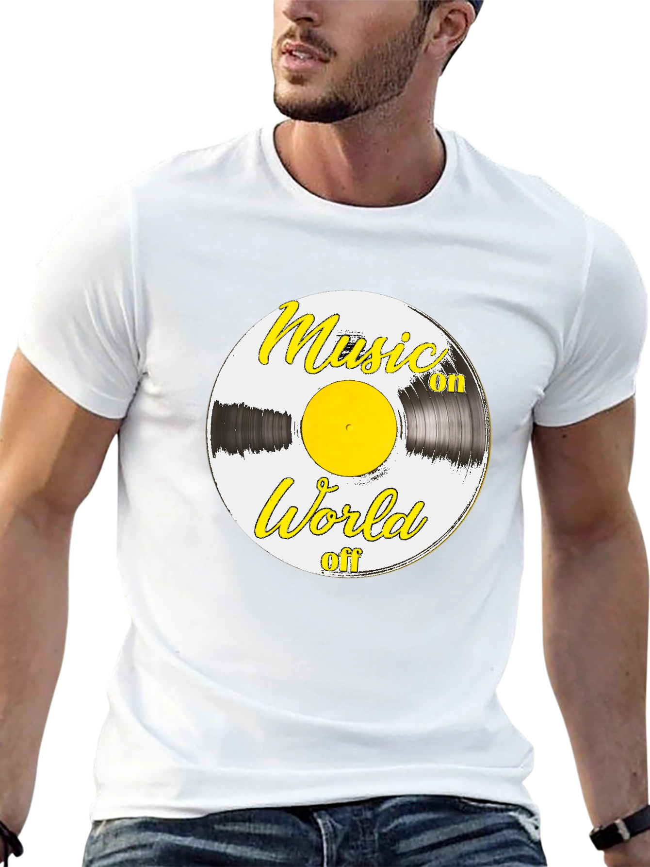 Music On World Off Graphic T-Shirt