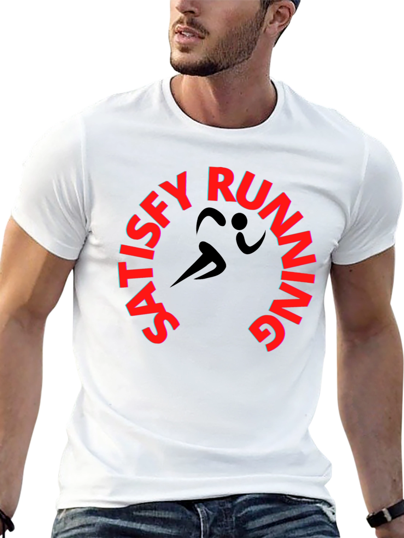 Satisfy Running Black Graphic Tee