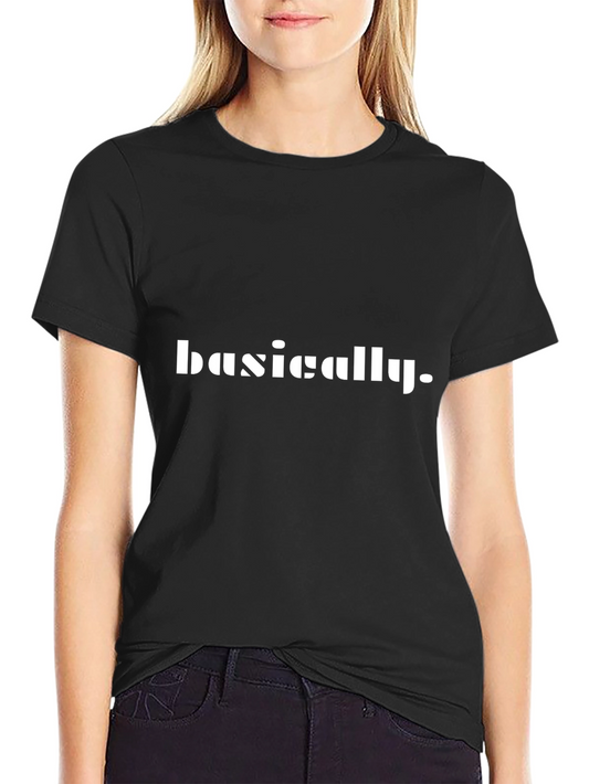 Basically T-Shirt - Mens Black Graphic Tee
