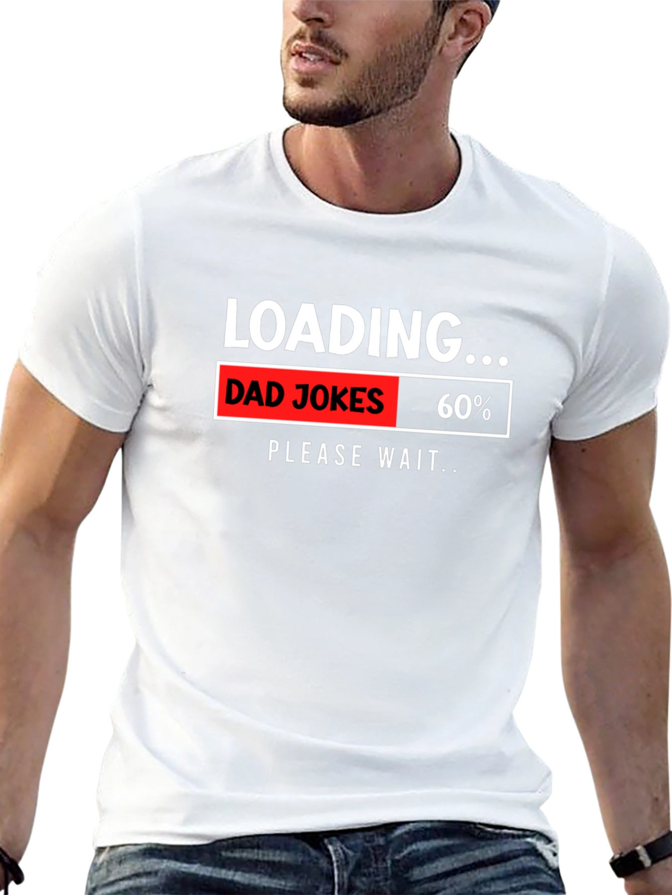 Dad Jokes Loading T-Shirt Humor Novelty Gift