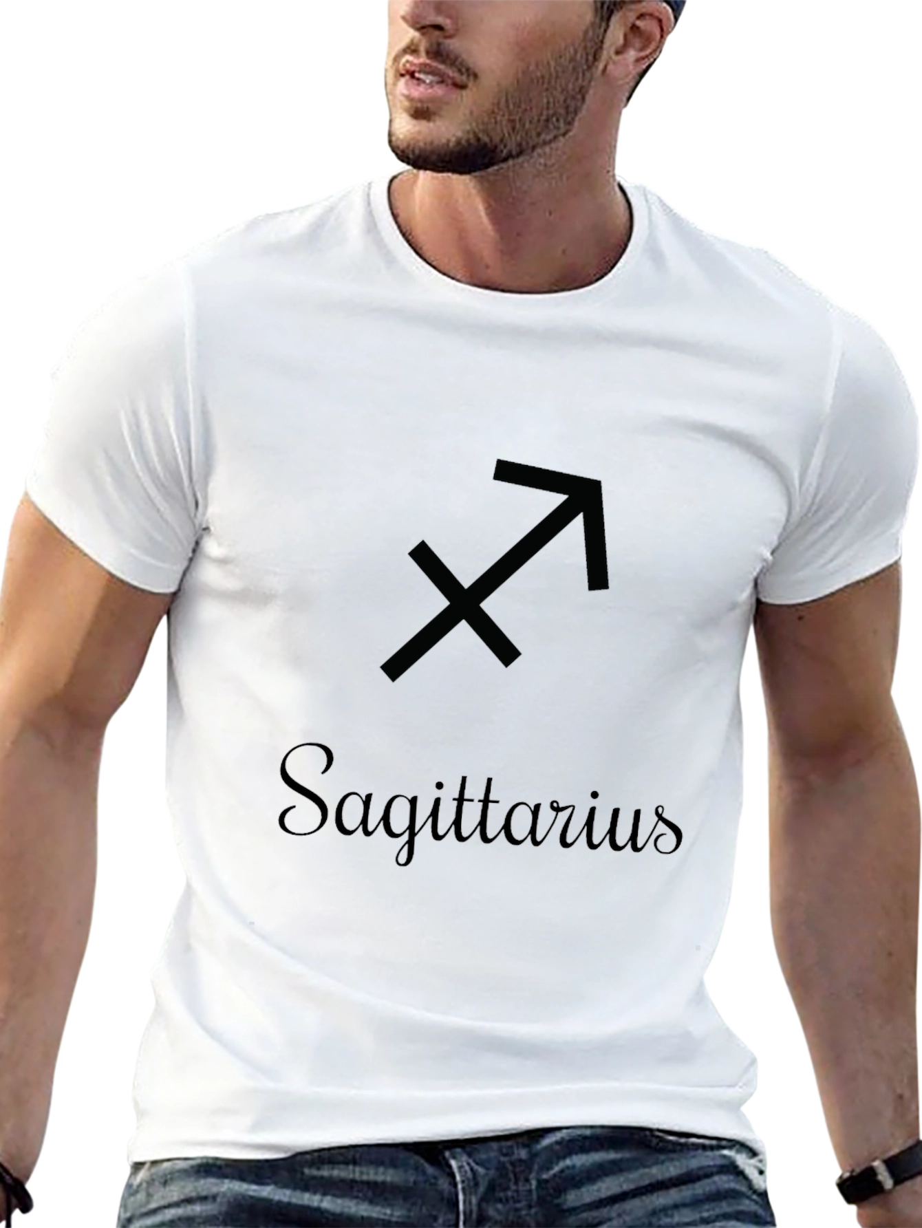Sagittarius Zodiac Black T-Shirt