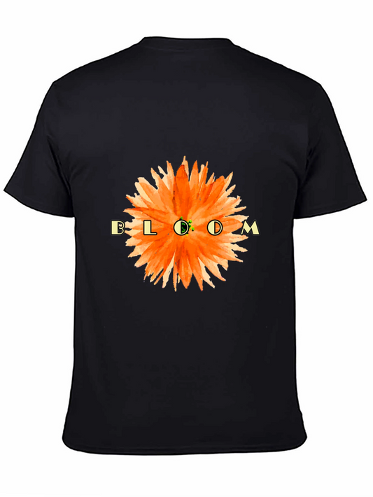 Bloom Floral Graphic T-Shirt - Black