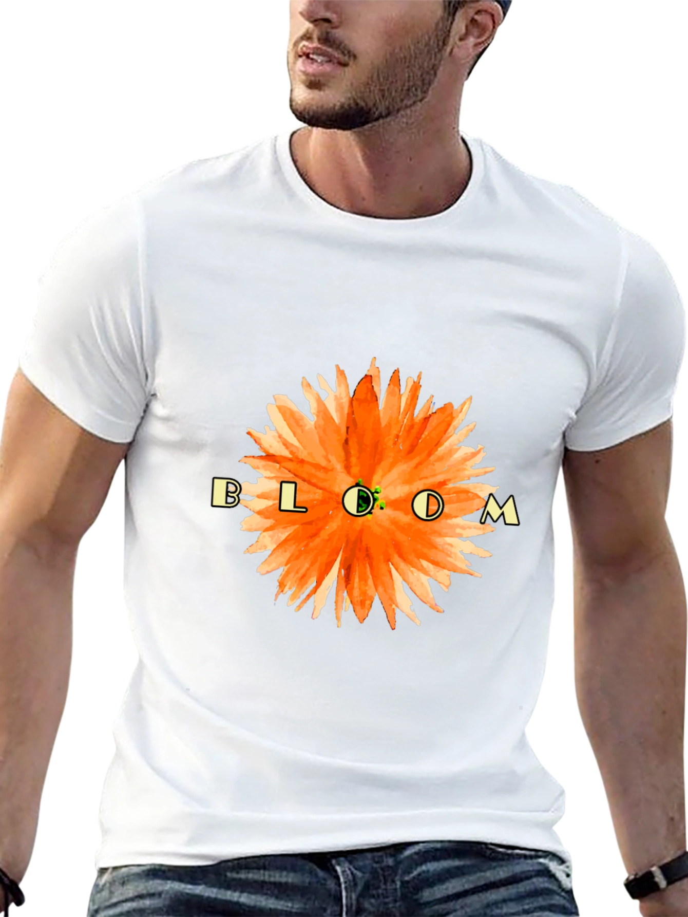 Bloom Floral Graphic T-Shirt - Black