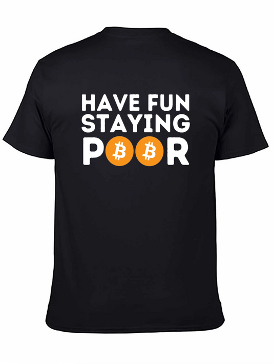 Bitcoin Cryptocurrency Graphic T-Shirt