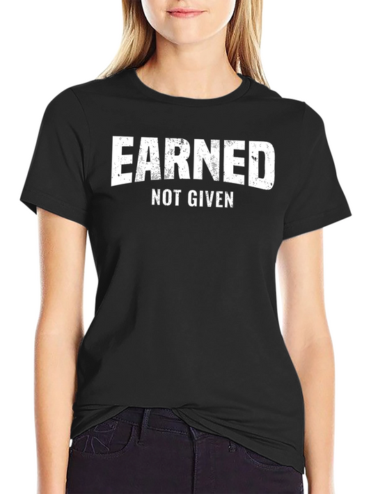 Earned Not Given Mens Graphic Tee - Black