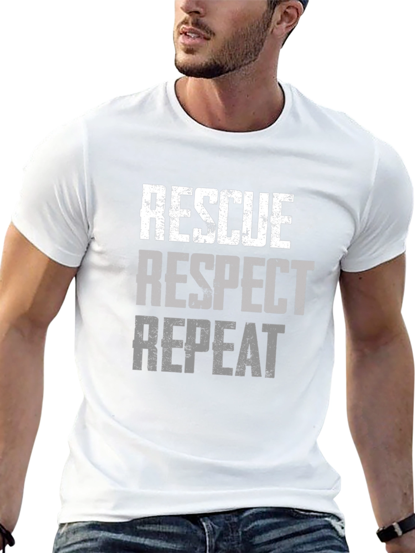 Rescue Respect Repeat Graphic Tee