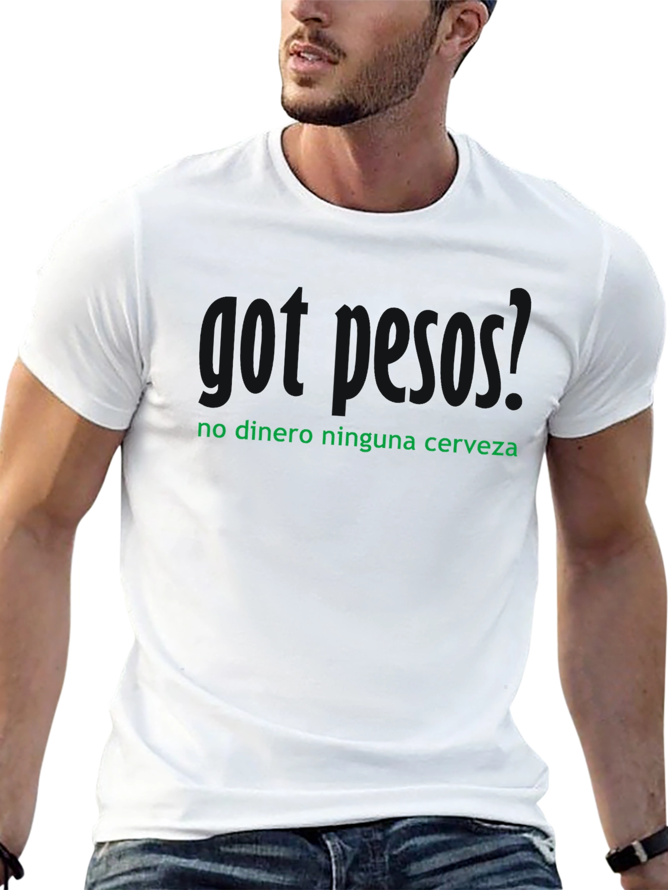 No Dinero Ninguna Cerveza Mens Graphic T-Shirt