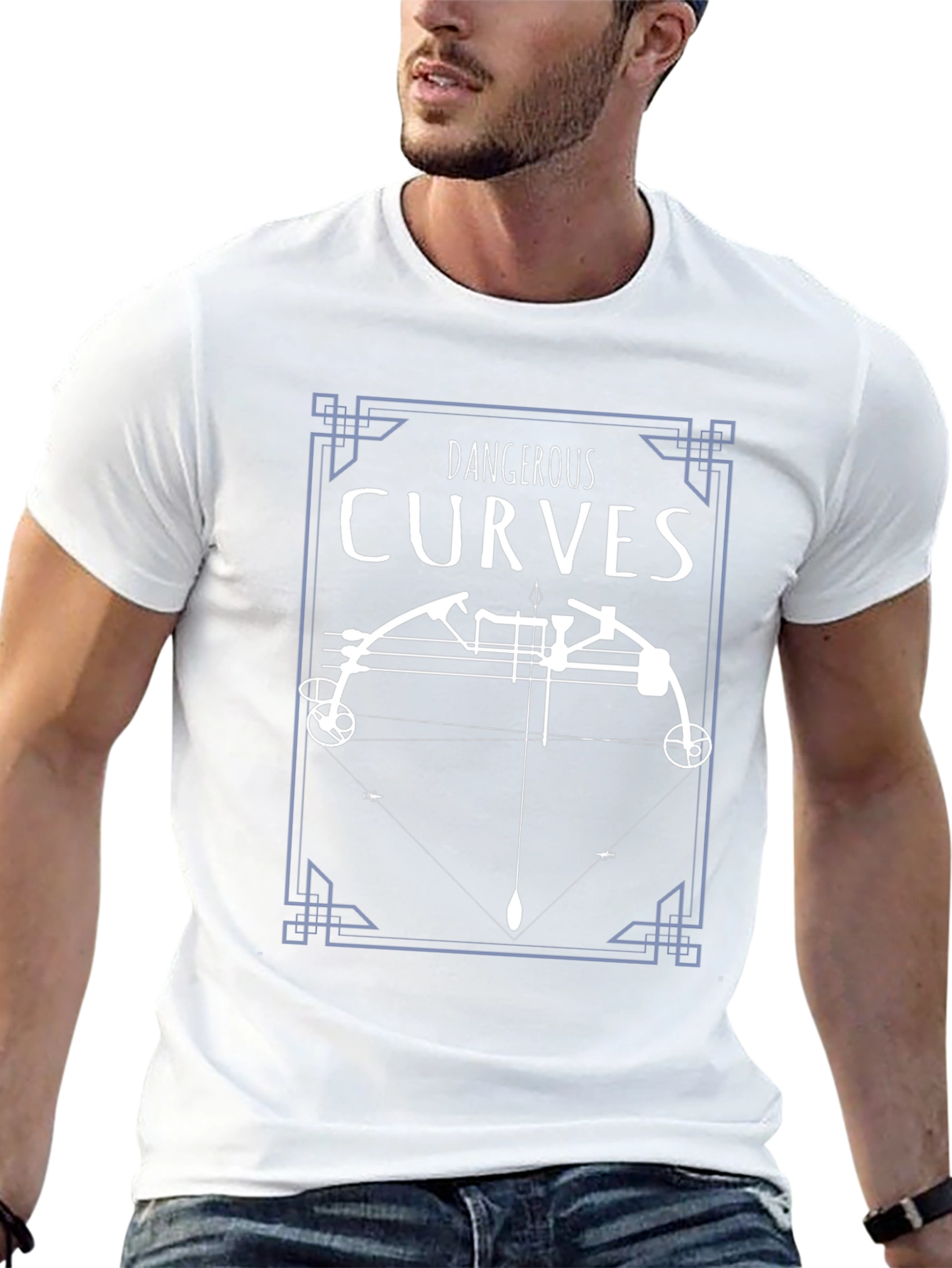 Dangerous Curves Bow and Arrow Graphic Tee