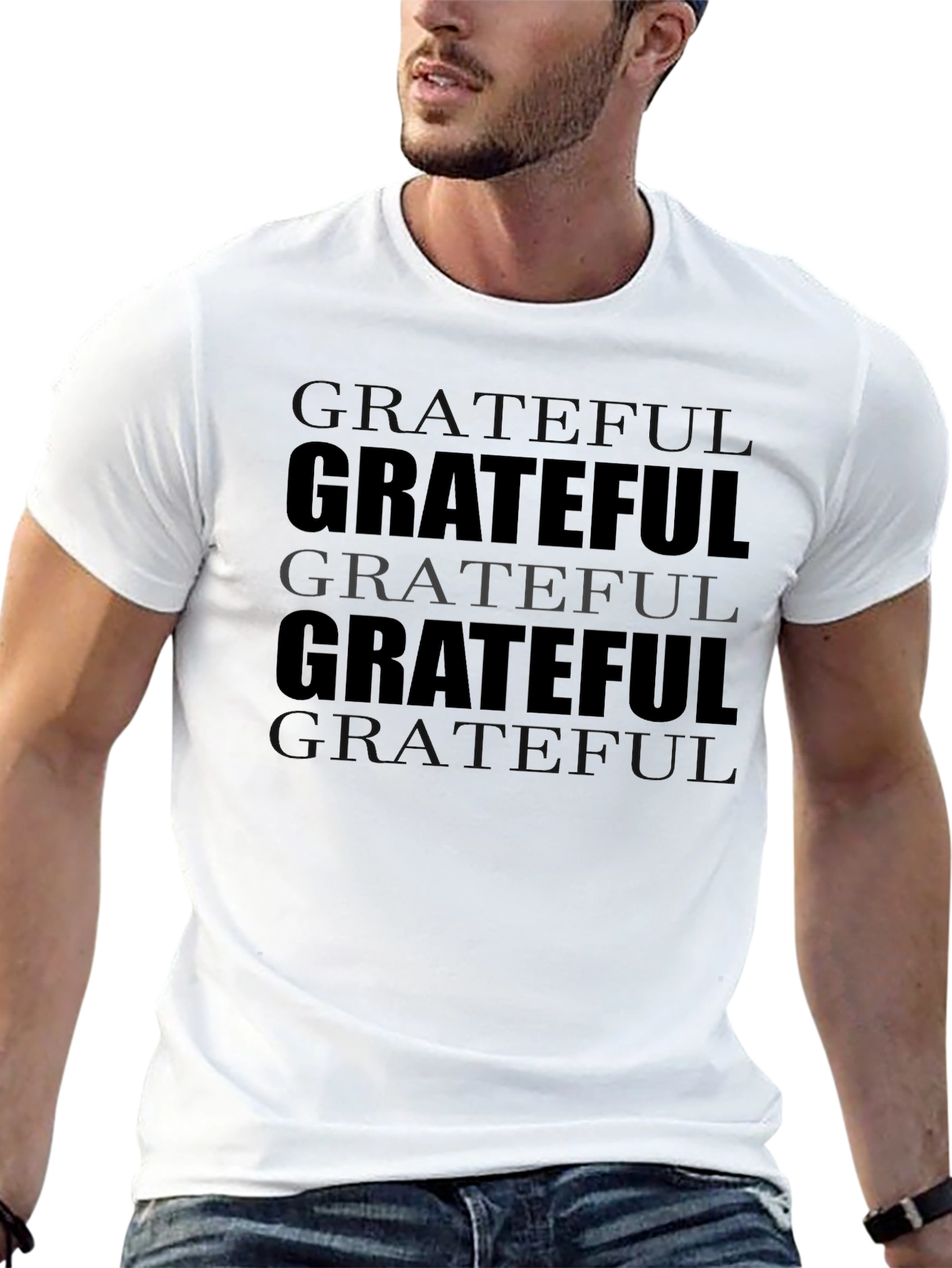 Grateful Graphic Tee - Soft Cotton Comfort