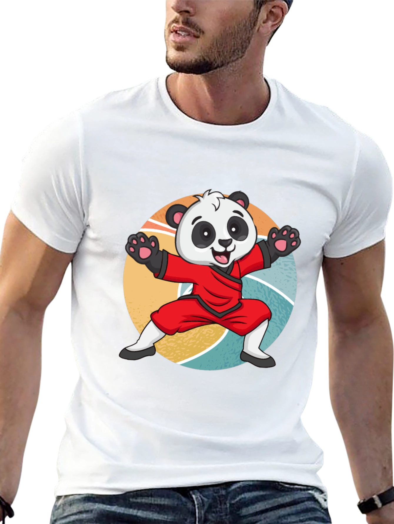 Martial Arts Panda T-Shirt: Cute Kung Fu Bear Tee