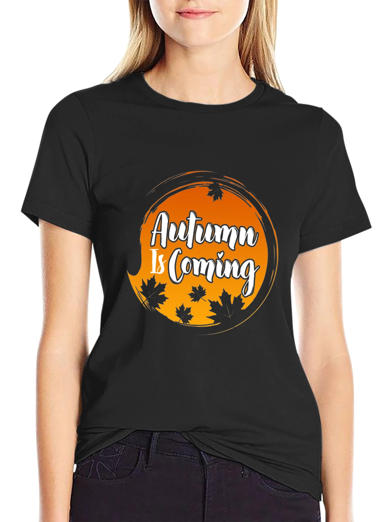 Autumn is Coming Black T-Shirt