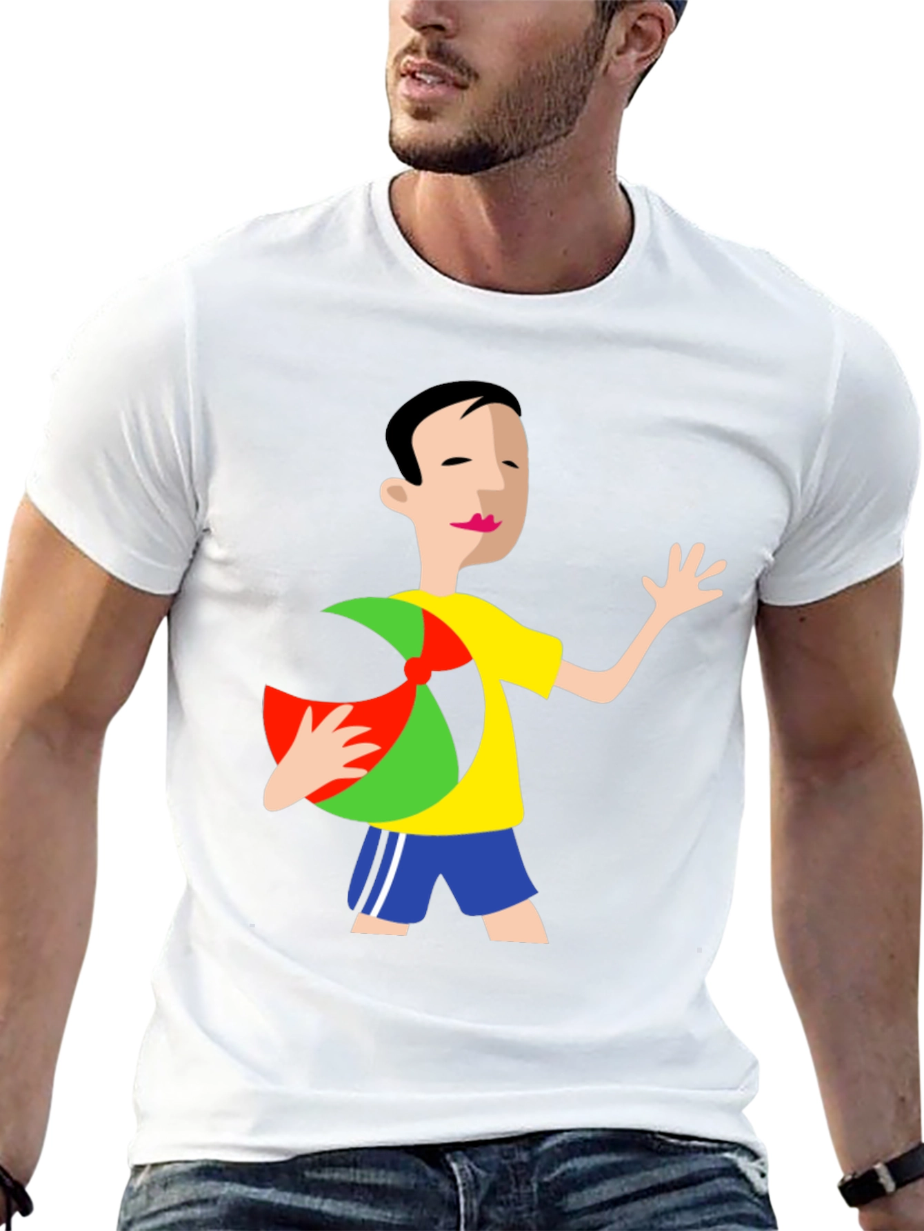 Cartoon Graphic Black T-Shirt