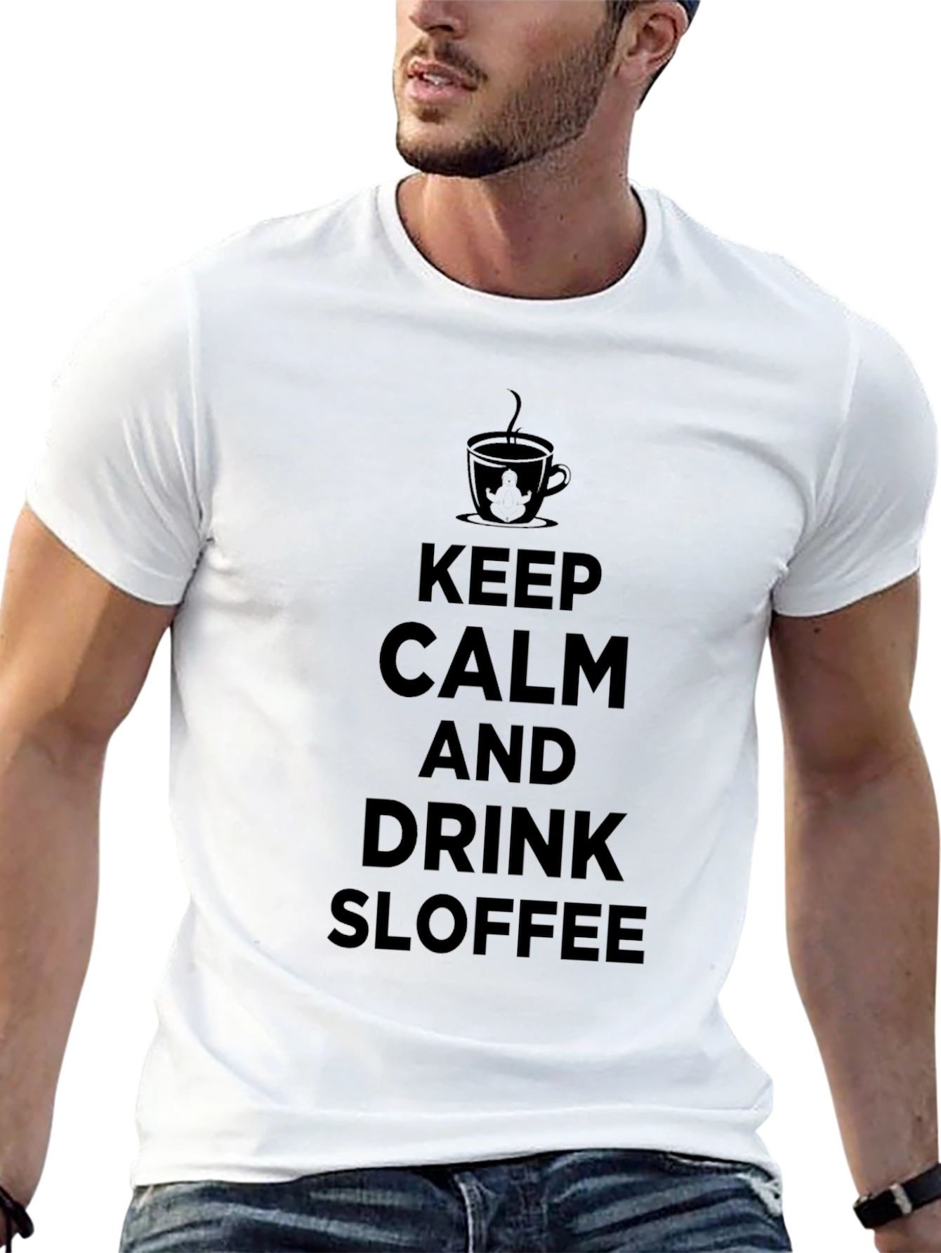 Keep Calm & Drink Sloffee Black T-Shirt