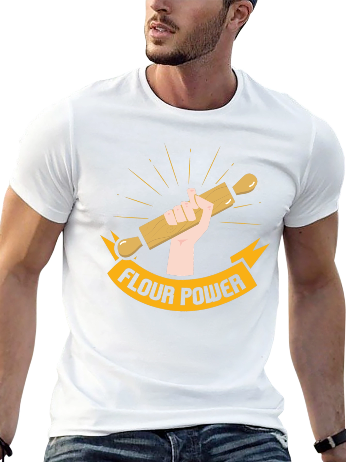 Flour Power T-Shirt - Baking Enthusiast Tee
