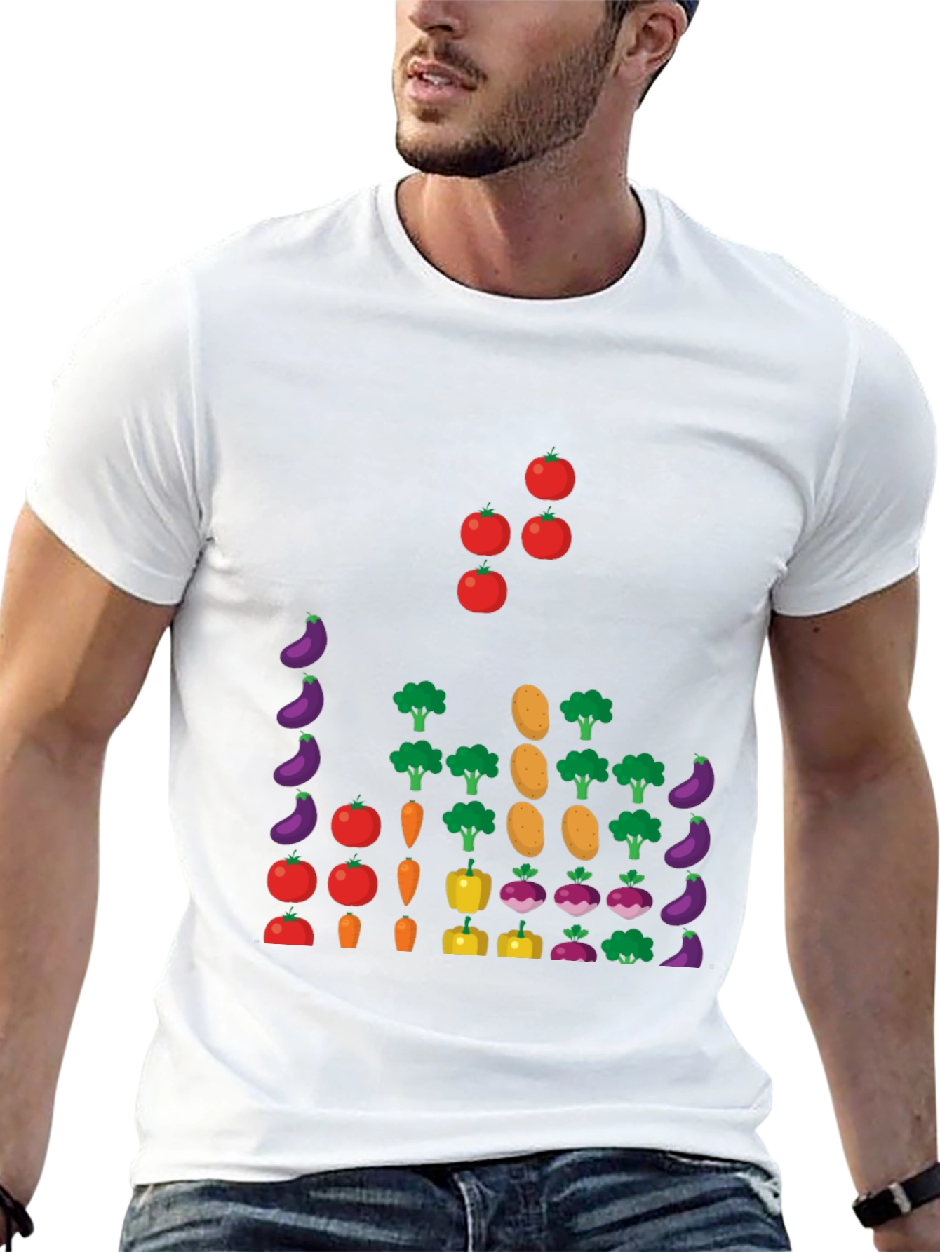 Vegetable Pattern T-Shirt