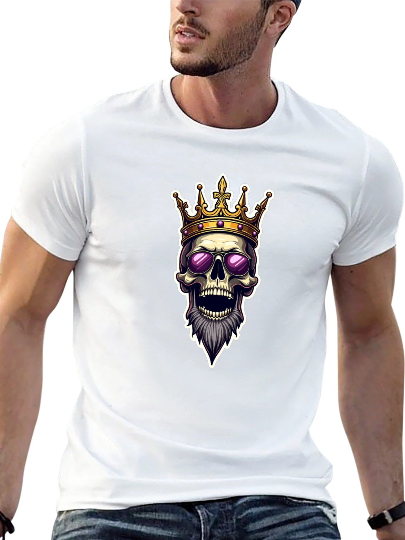 Skull King Graphic Tee - Black T-Shirt