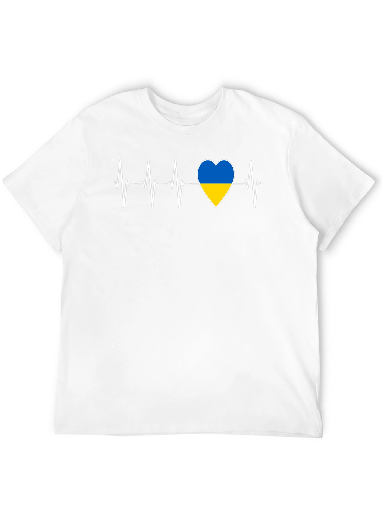 Ukraine Heartbeat T-Shirt - Show Your Support!