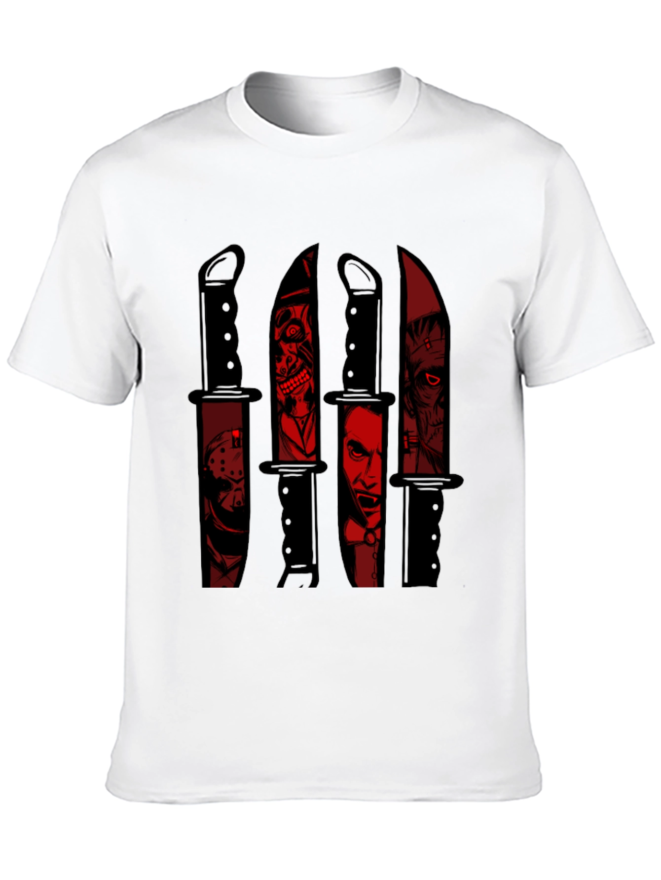 Horror Movie Character Knife Graphic Tee