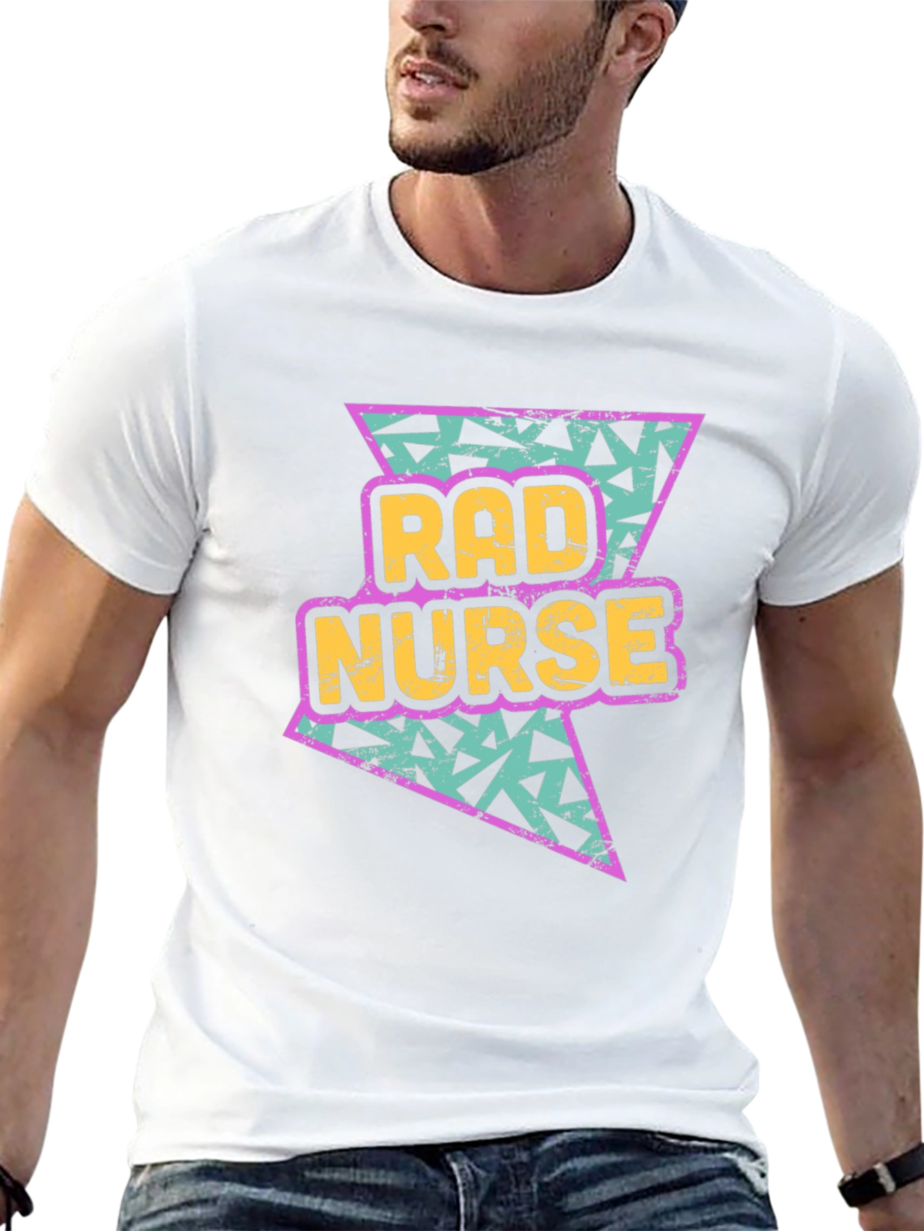 Rad Nurse T-Shirt - Retro 90s Style Graphic Tee