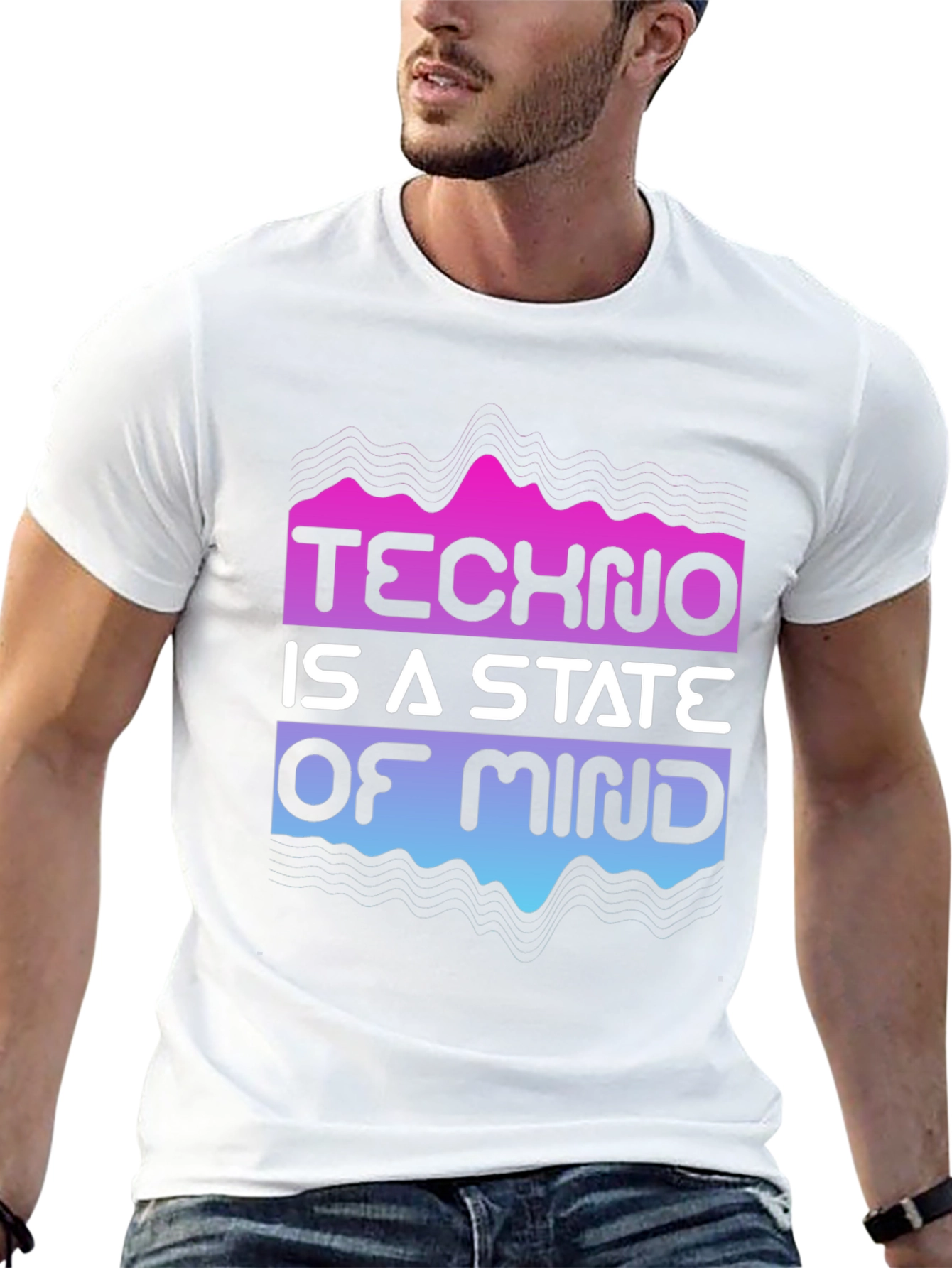 Techno State of Mind Graphic Tee - Black