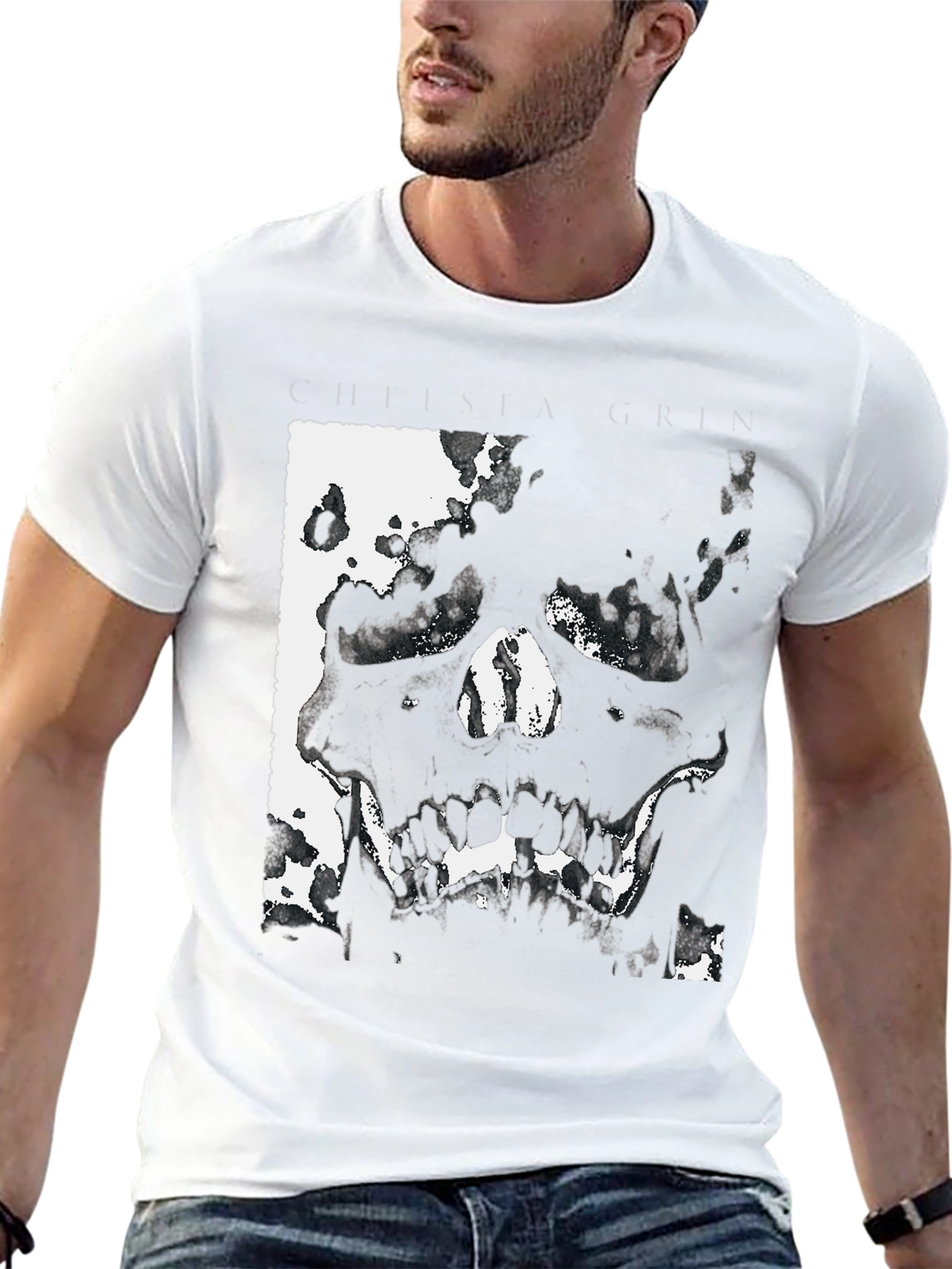 Chelsea Grin Skull Graphic Black T-Shirt