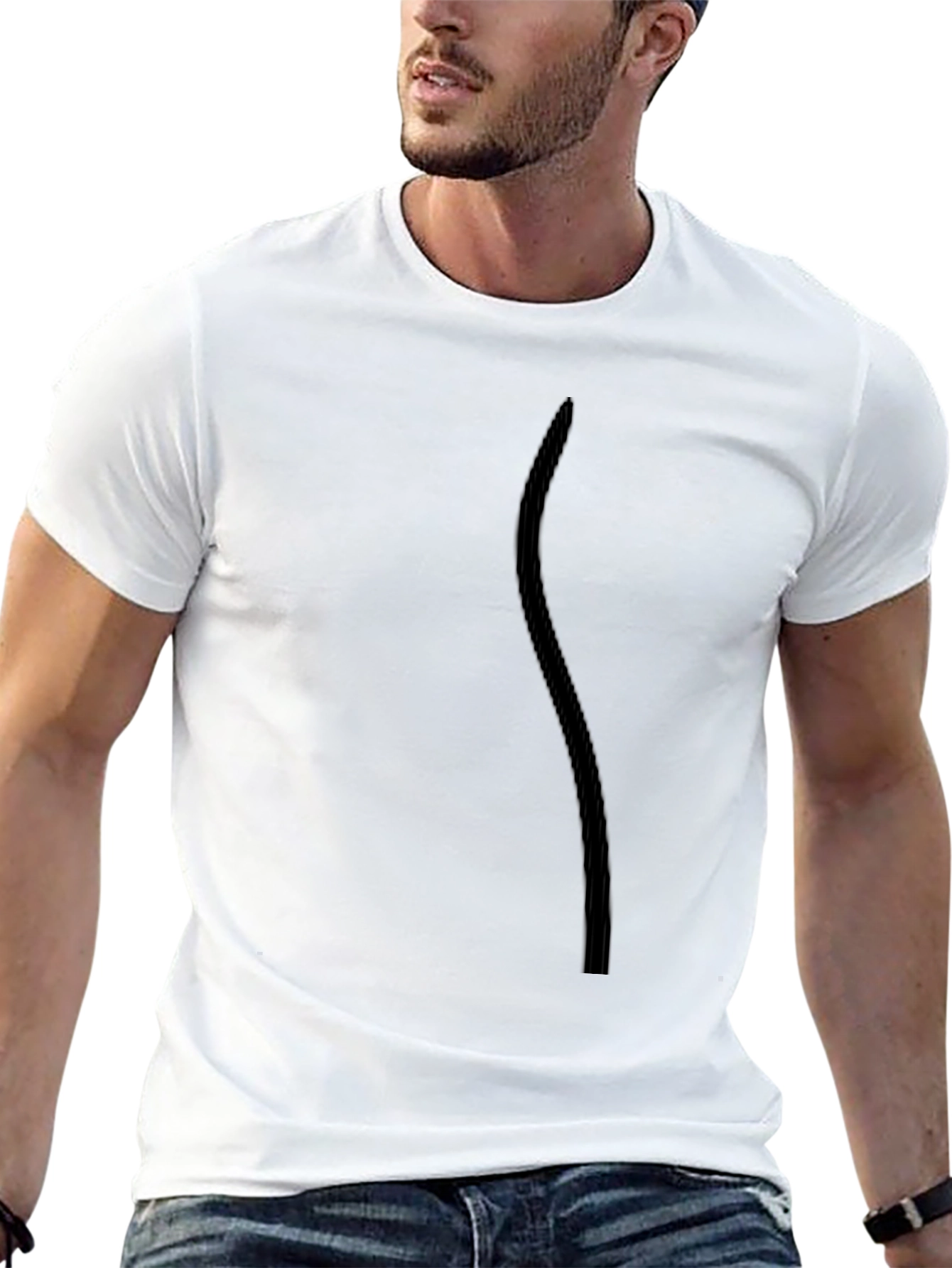 Mens Basic Black Short Sleeve T-Shirt