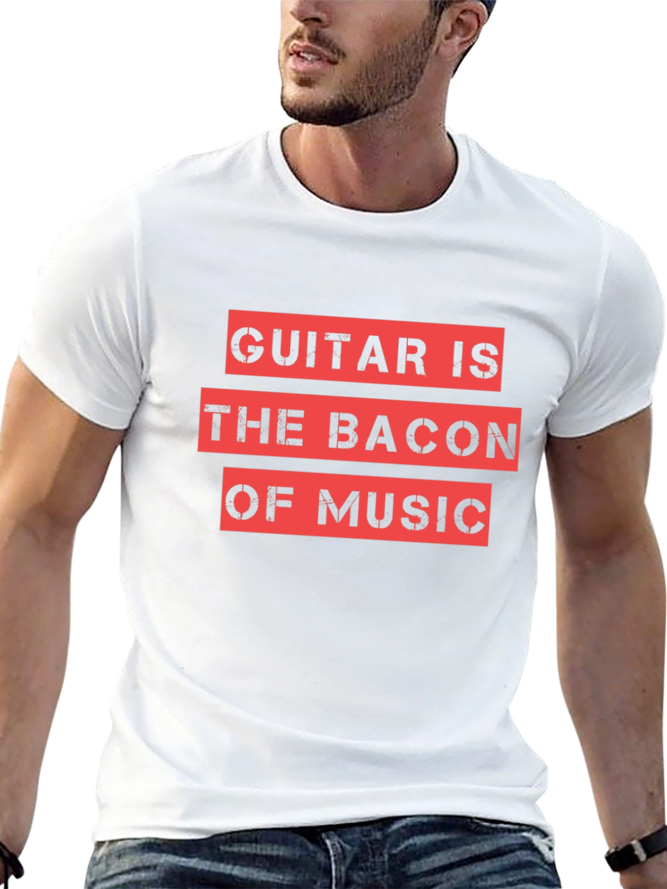 Guitar is the Bacon of Music Graphic Tee