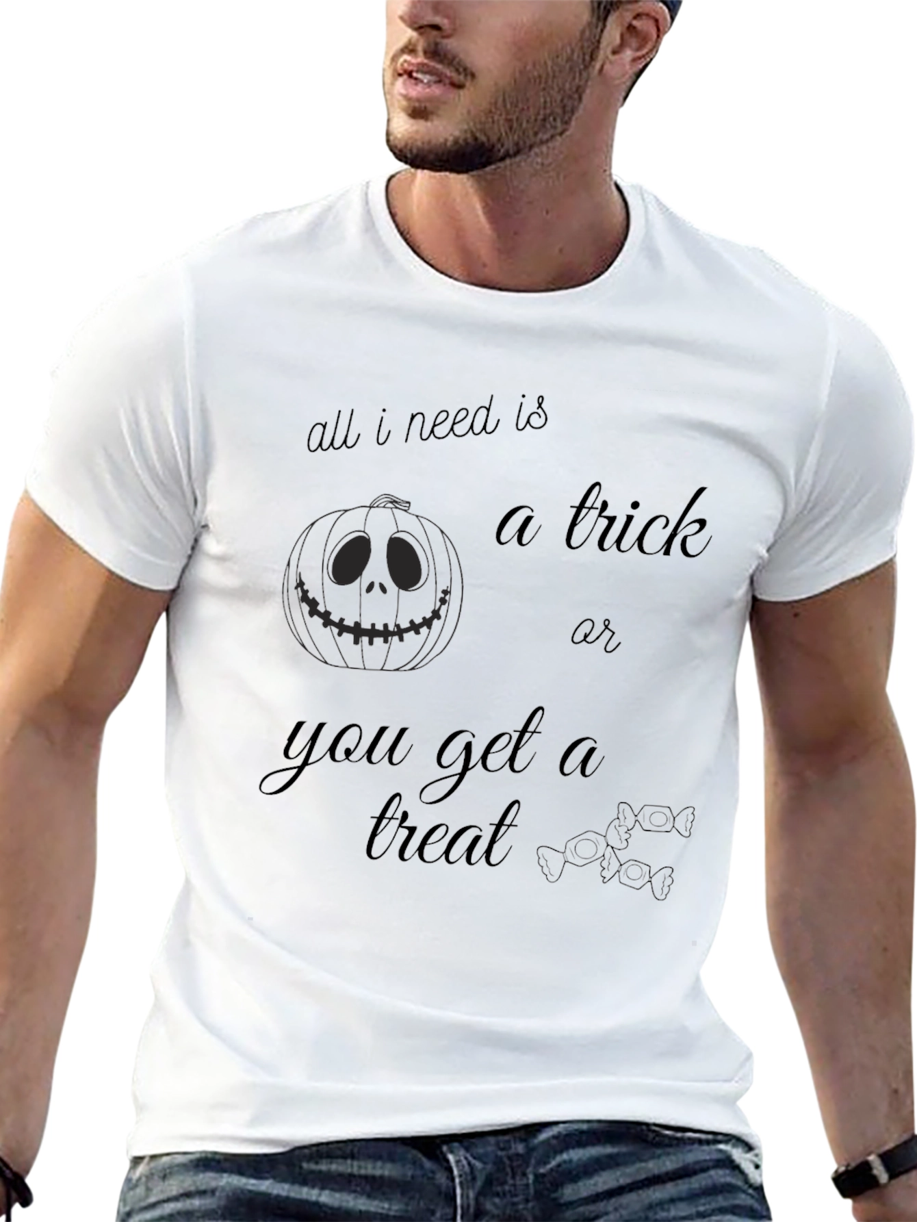 Halloween Trick or Treat Graphic Tee