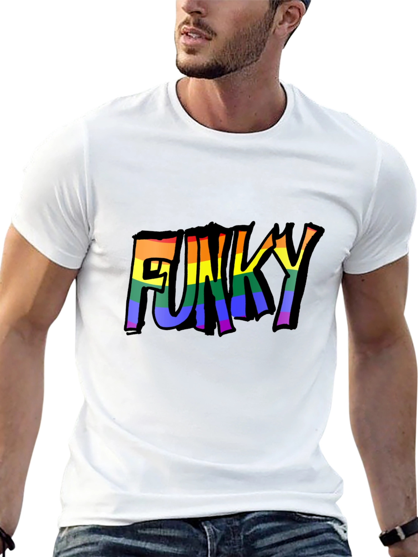 Funky Rainbow Graphic Tee