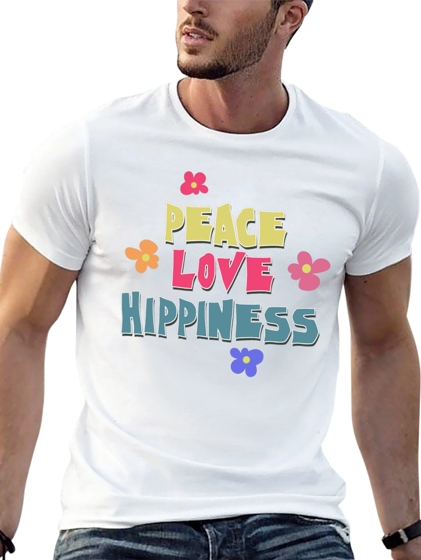 Peace Love Hippieness Graphic T-Shirt