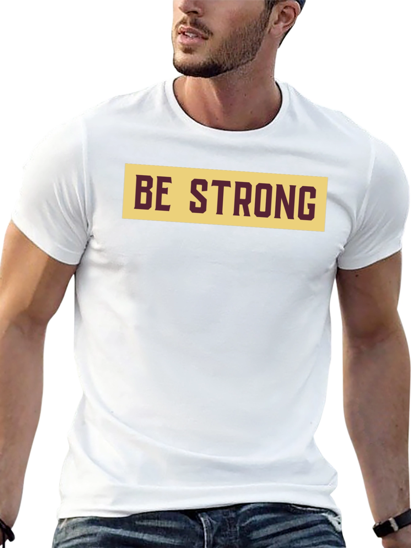 Be Strong Graphic Tee - Mens Black T-Shirt