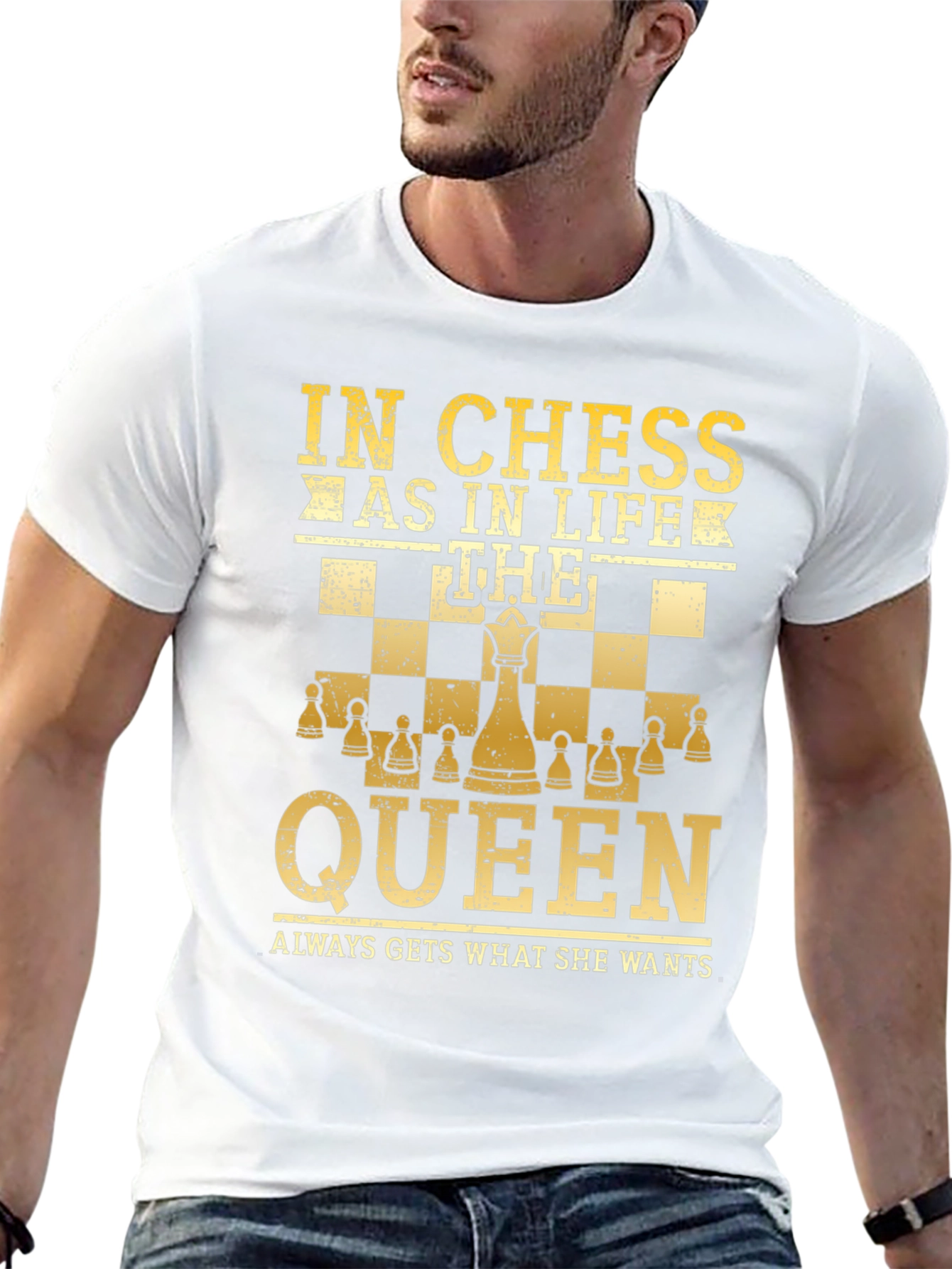 Chess Queen T-Shirt - In Chess As In Life