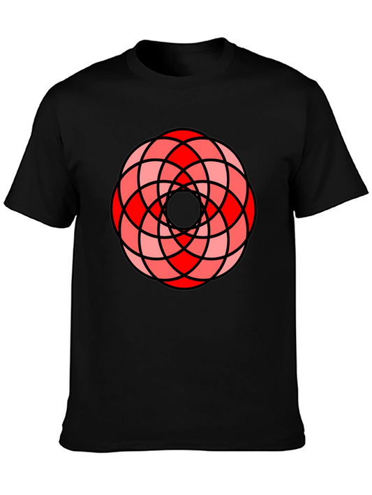 Abstract Circle Pattern Graphic T-Shirt