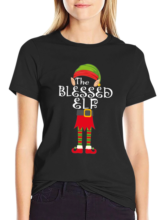 Blessed Elf Christmas T-Shirt - Holiday Festive Wear
