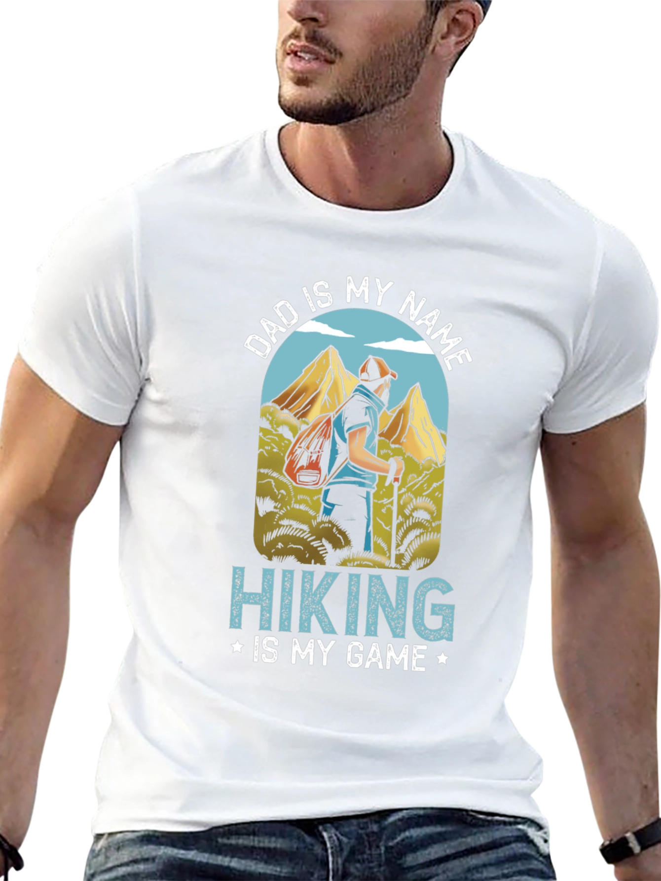 Dad is My Name Hiking is My Game T-Shirt