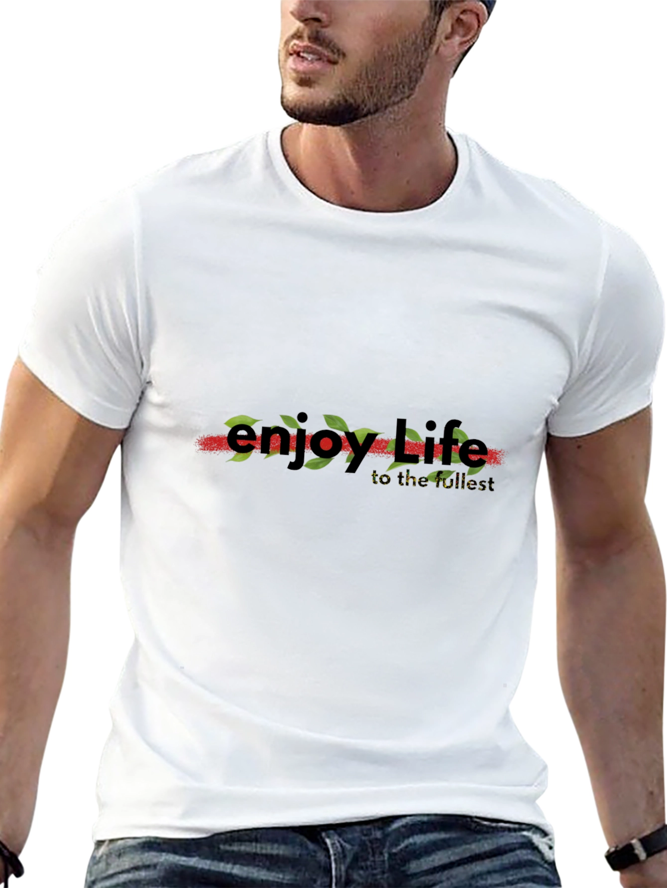 Enjoy Life Graphic Tee - Short Sleeve Black