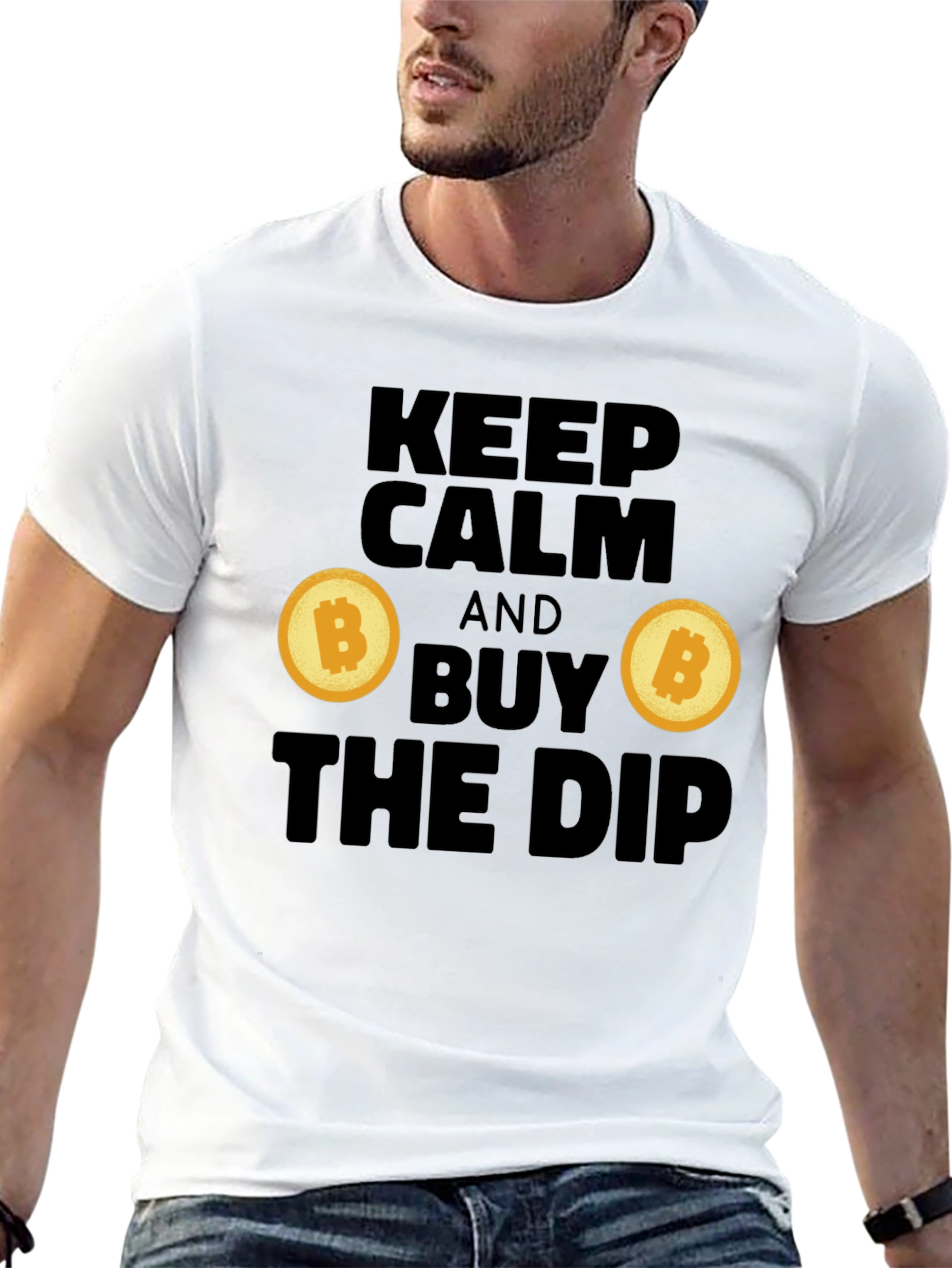 Keep Calm and Buy the Dip Crypto T-Shirt